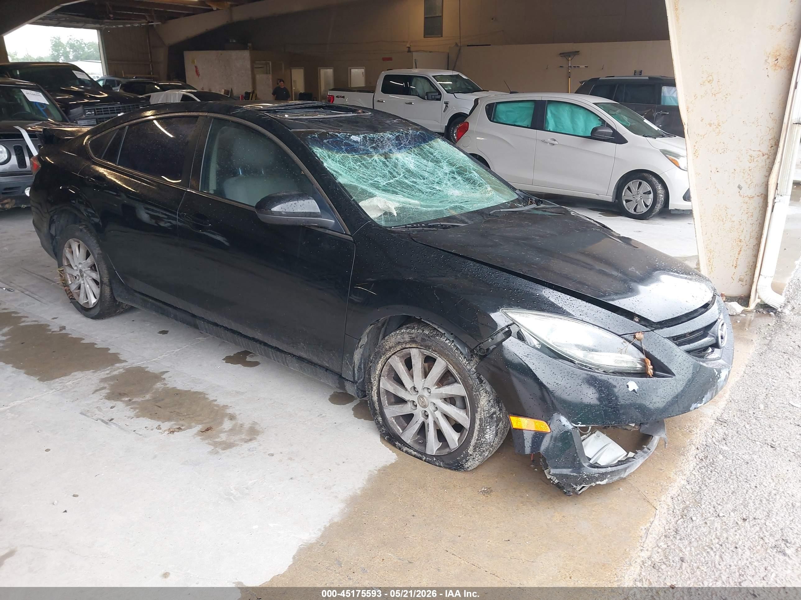 2012 Mazda Mazda6 I Touring Black vin: 1YVHZ8DH0C5M10760