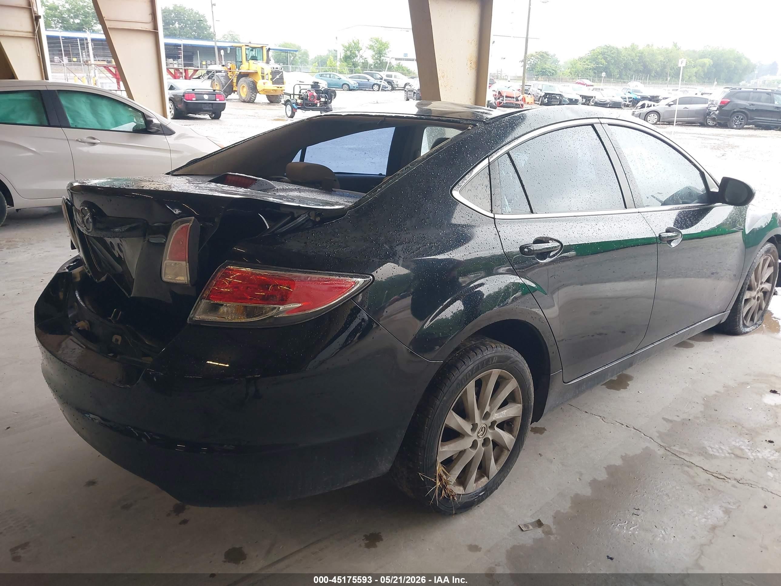 2012 Mazda Mazda6 I Touring Black vin: 1YVHZ8DH0C5M10760