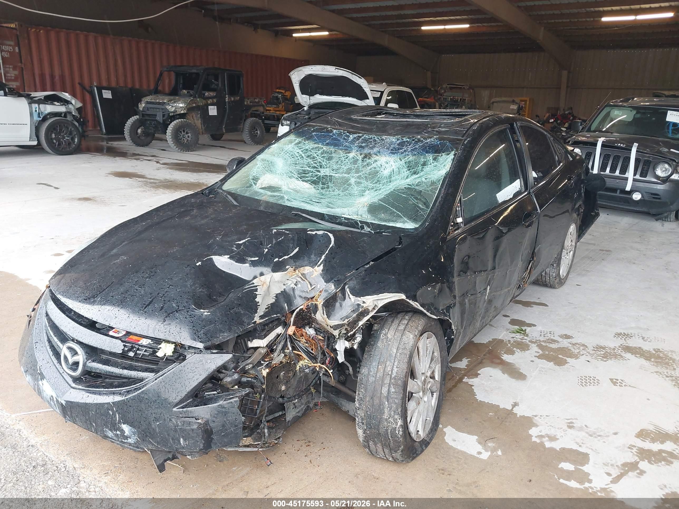 2012 Mazda Mazda6 I Touring Black vin: 1YVHZ8DH0C5M10760