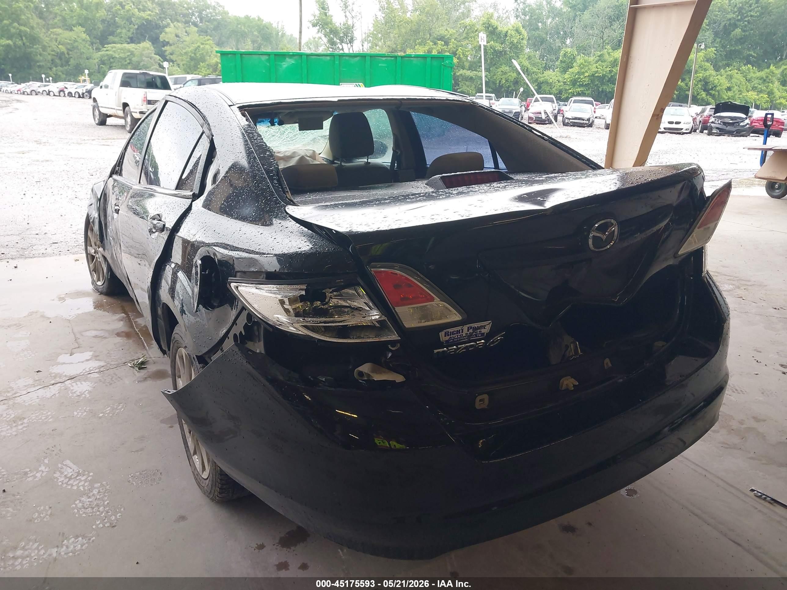 2012 Mazda Mazda6 I Touring Black vin: 1YVHZ8DH0C5M10760