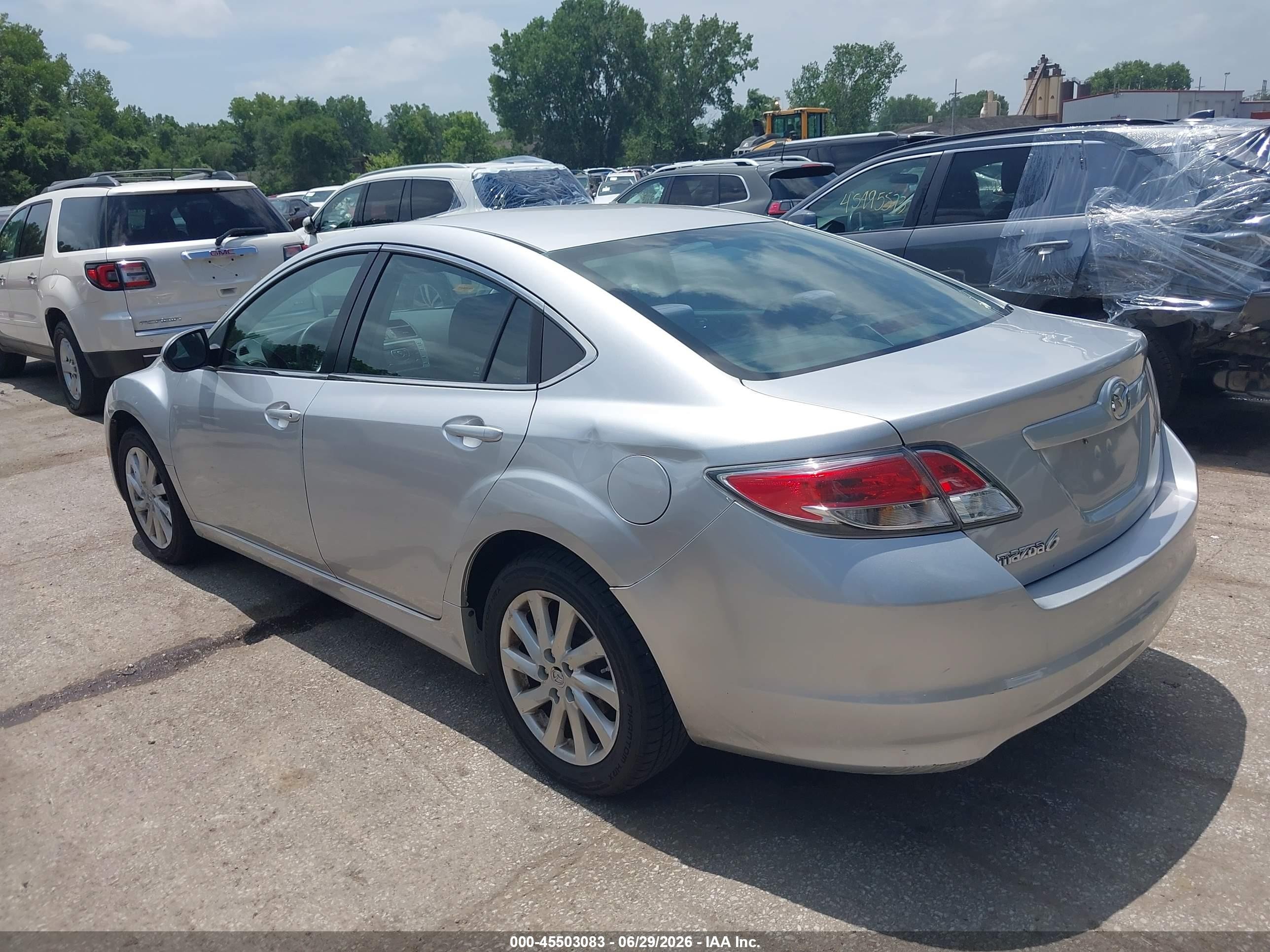 2012 Mazda Mazda6 I Touring Silver vin: 1YVHZ8DH0C5M20740