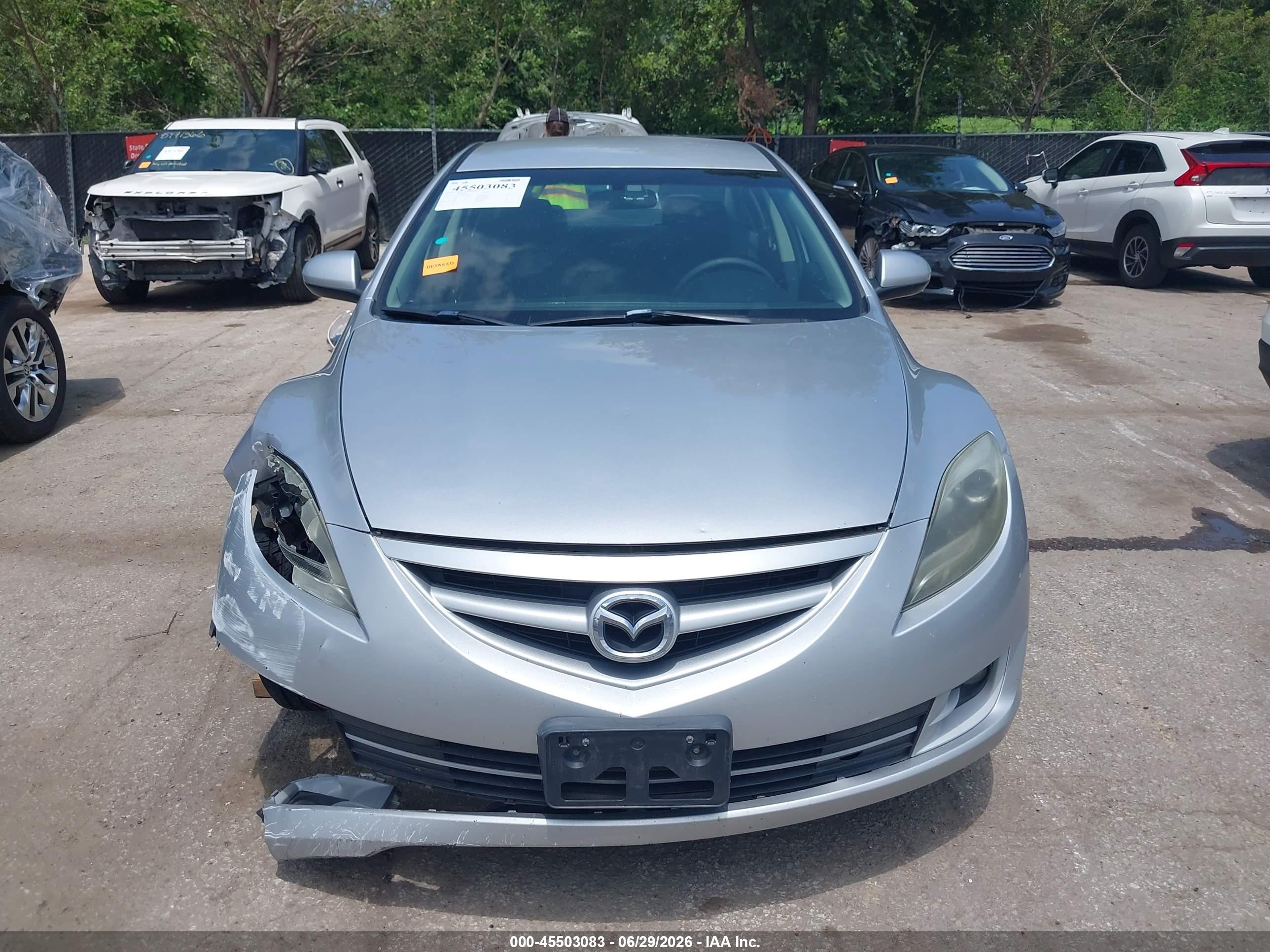 2012 Mazda Mazda6 I Touring Silver vin: 1YVHZ8DH0C5M20740