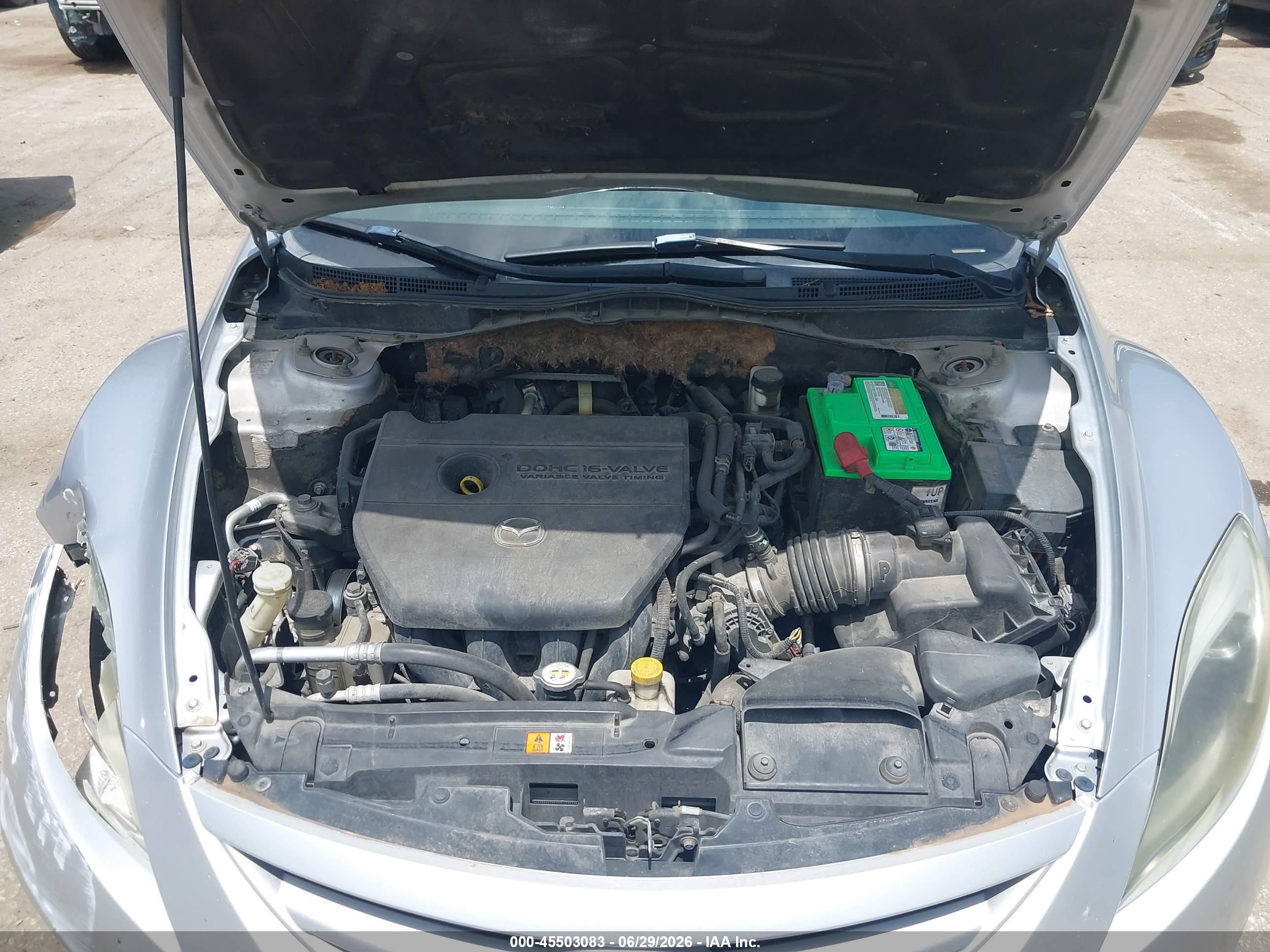 2012 Mazda Mazda6 I Touring Silver vin: 1YVHZ8DH0C5M20740