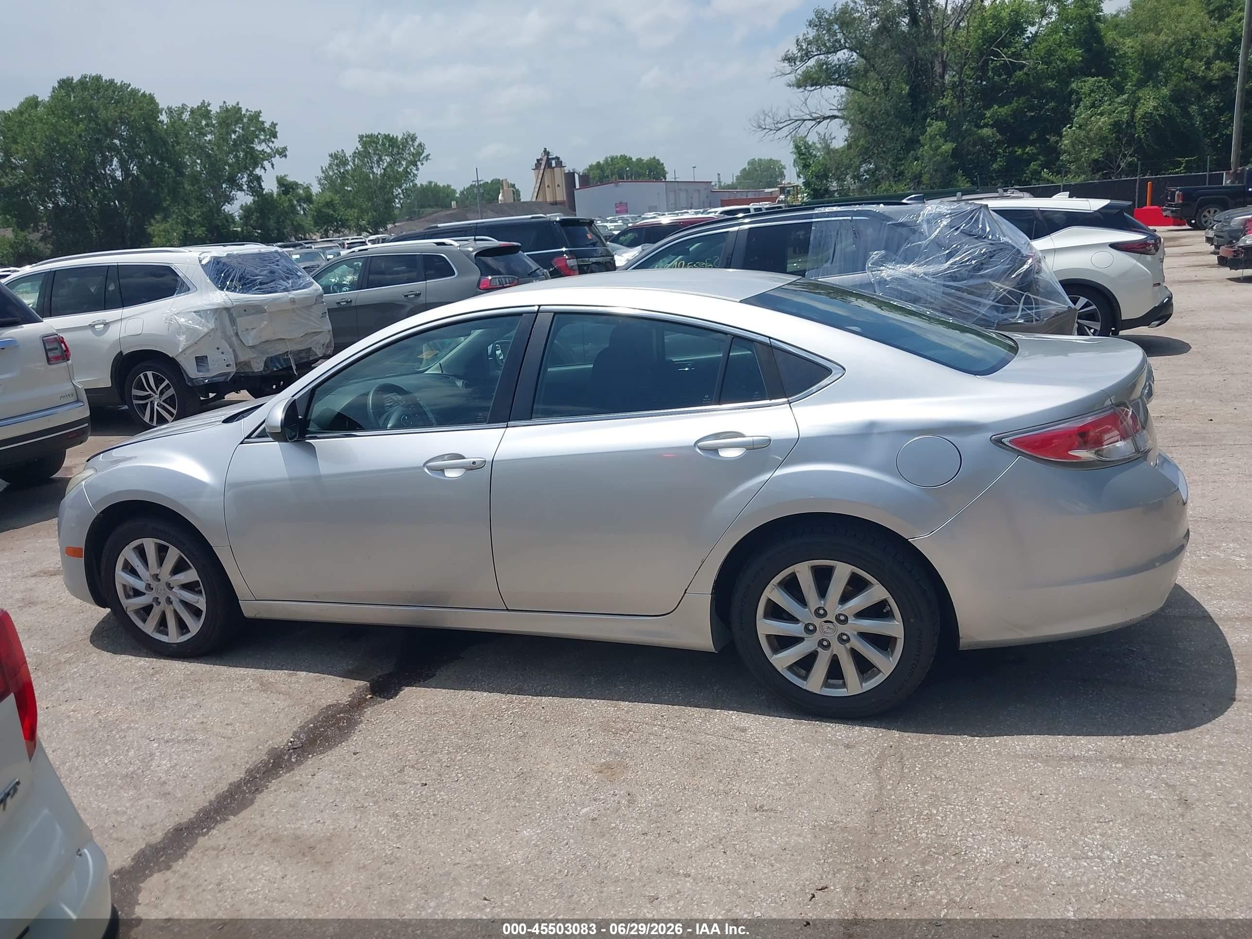 2012 Mazda Mazda6 I Touring Silver vin: 1YVHZ8DH0C5M20740