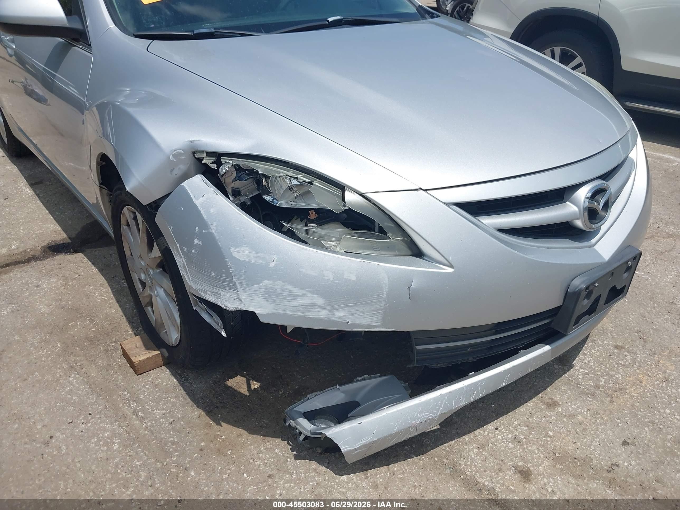 2012 Mazda Mazda6 I Touring Silver vin: 1YVHZ8DH0C5M20740