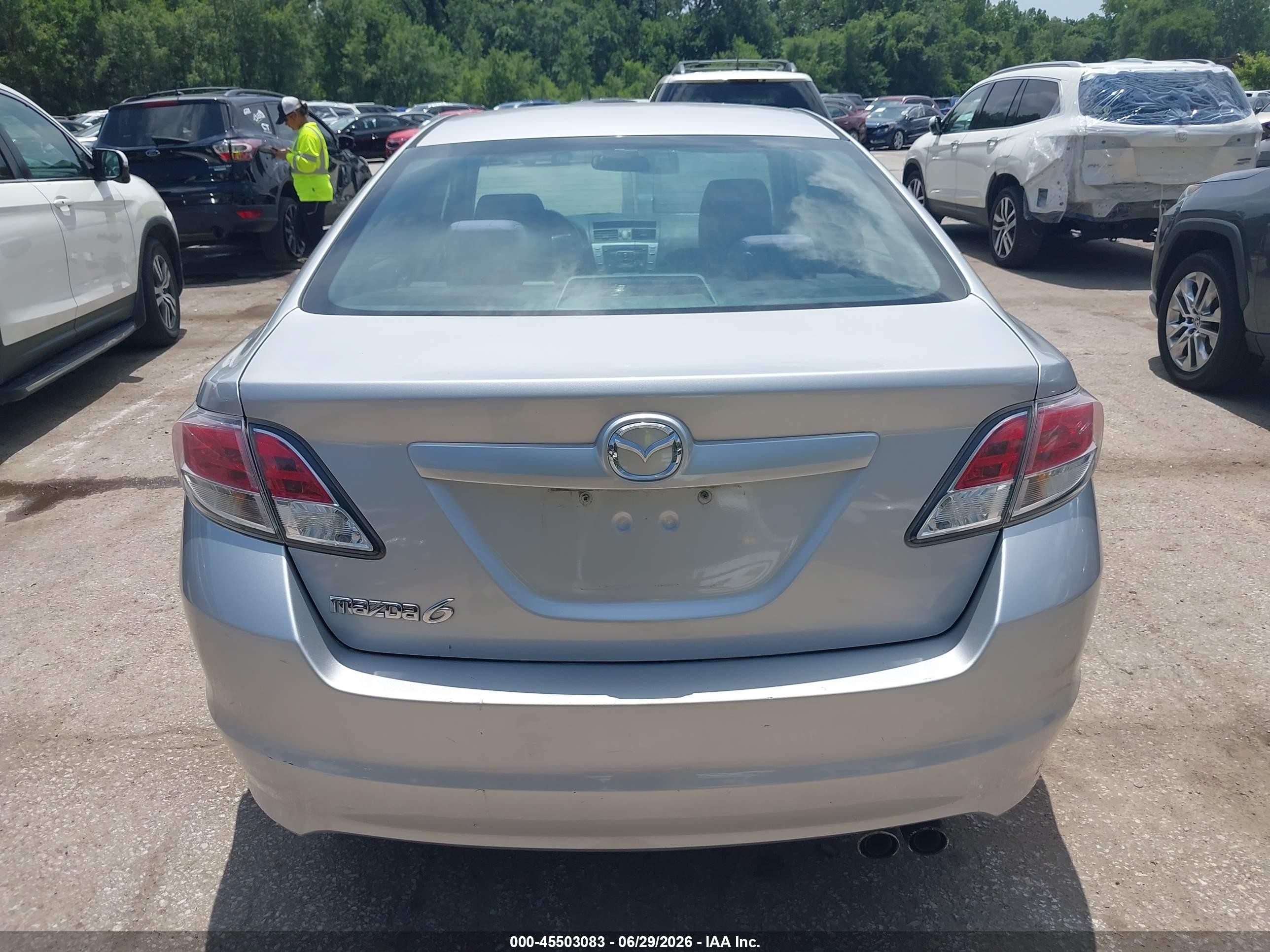 2012 Mazda Mazda6 I Touring Silver vin: 1YVHZ8DH0C5M20740