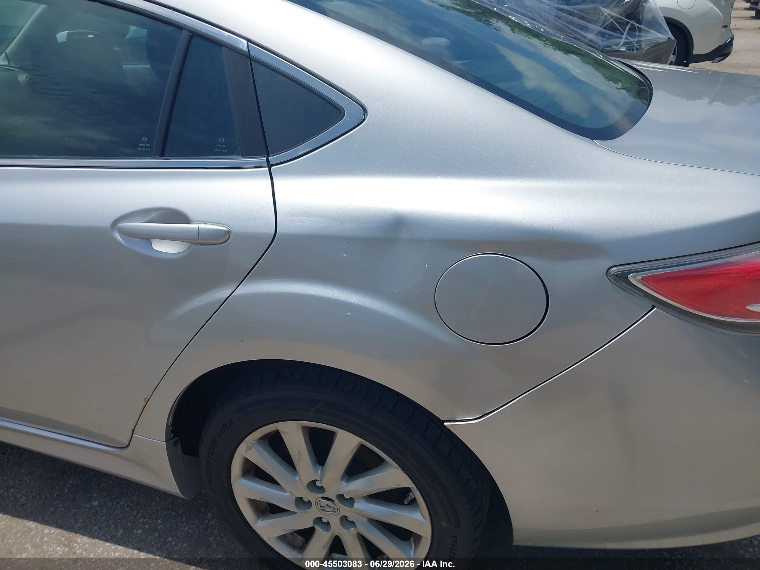 2012 Mazda Mazda6 I Touring Silver vin: 1YVHZ8DH0C5M20740