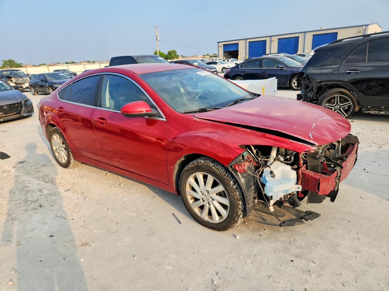 2012 Mazda 6 I Red vin: 1YVHZ8DH0C5M35366