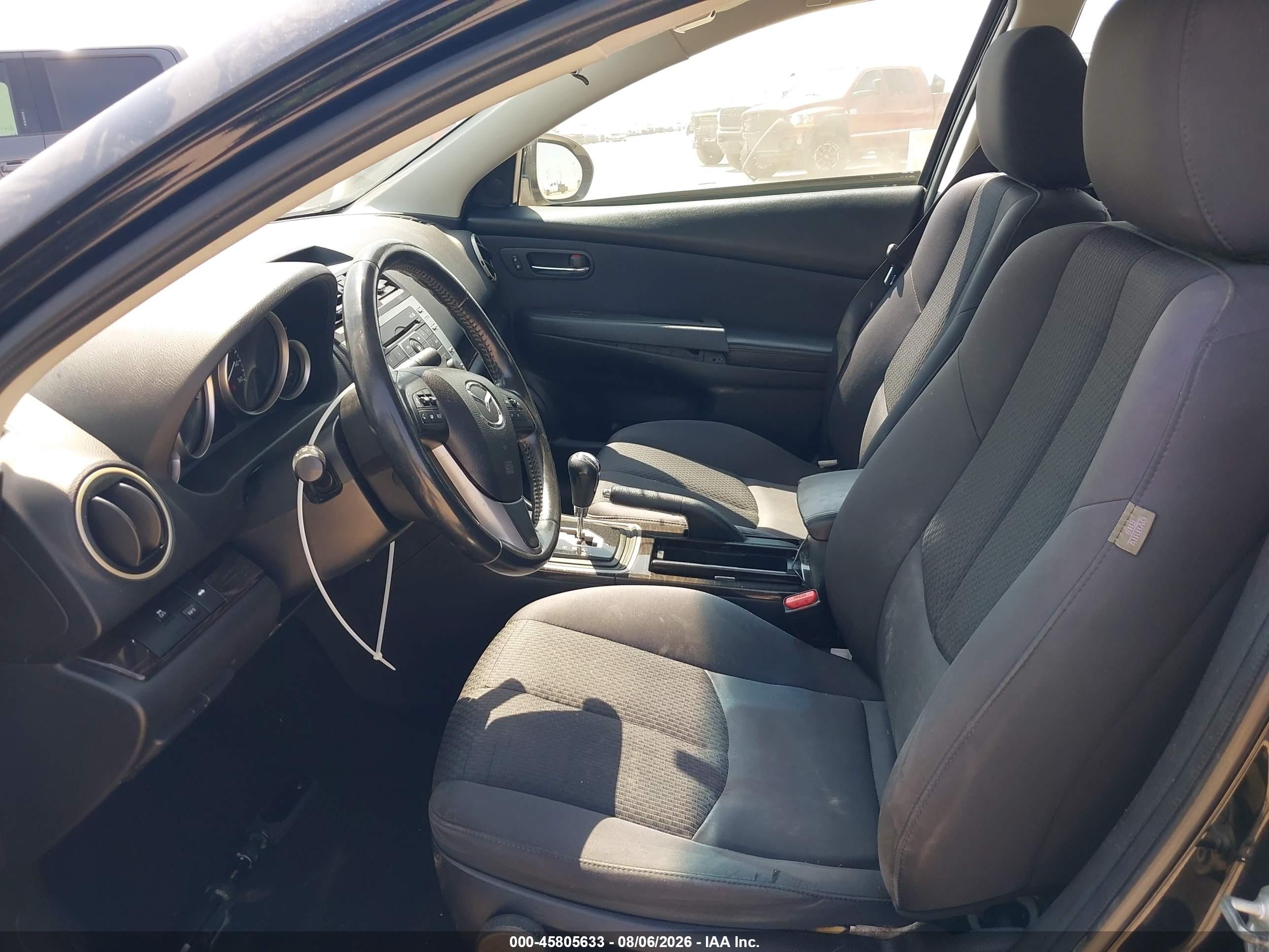 2013 Mazda Mazda6 I Touring Black vin: 1YVHZ8DH0D5M07309