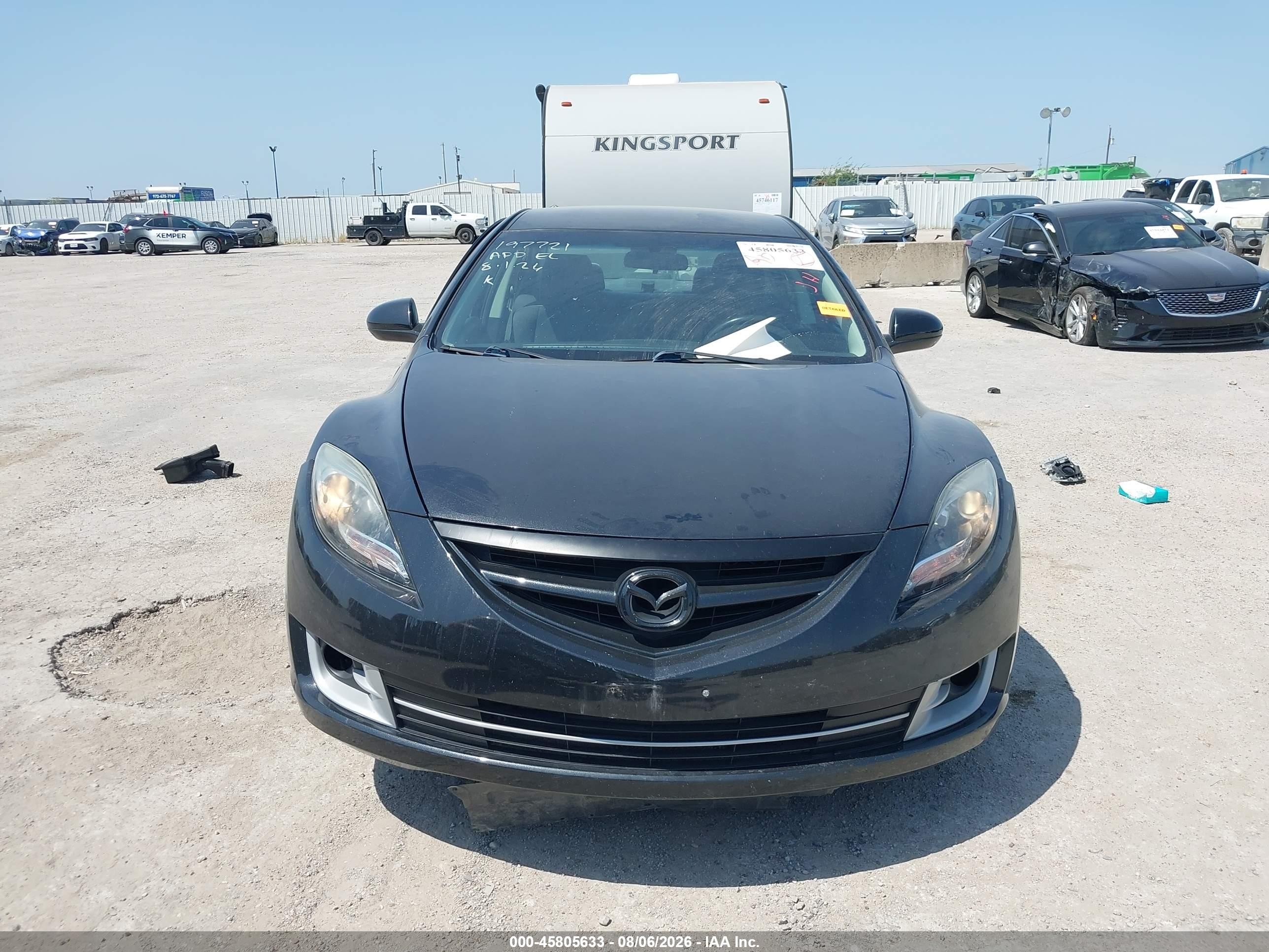 2013 Mazda Mazda6 I Touring Black vin: 1YVHZ8DH0D5M07309