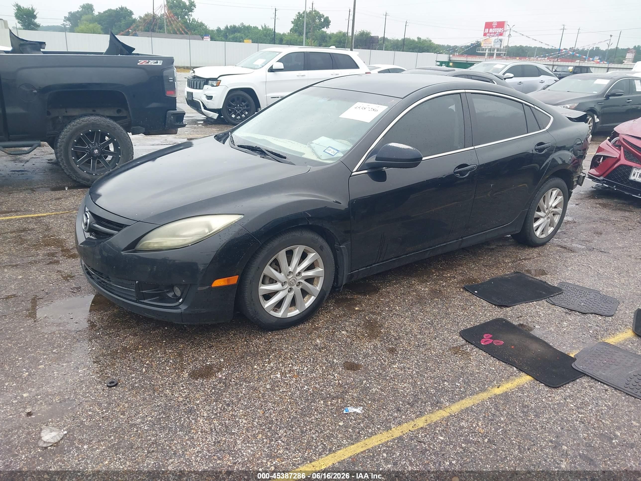 2013 Mazda Mazda6   Black vin: 1YVHZ8DH0D5M15281