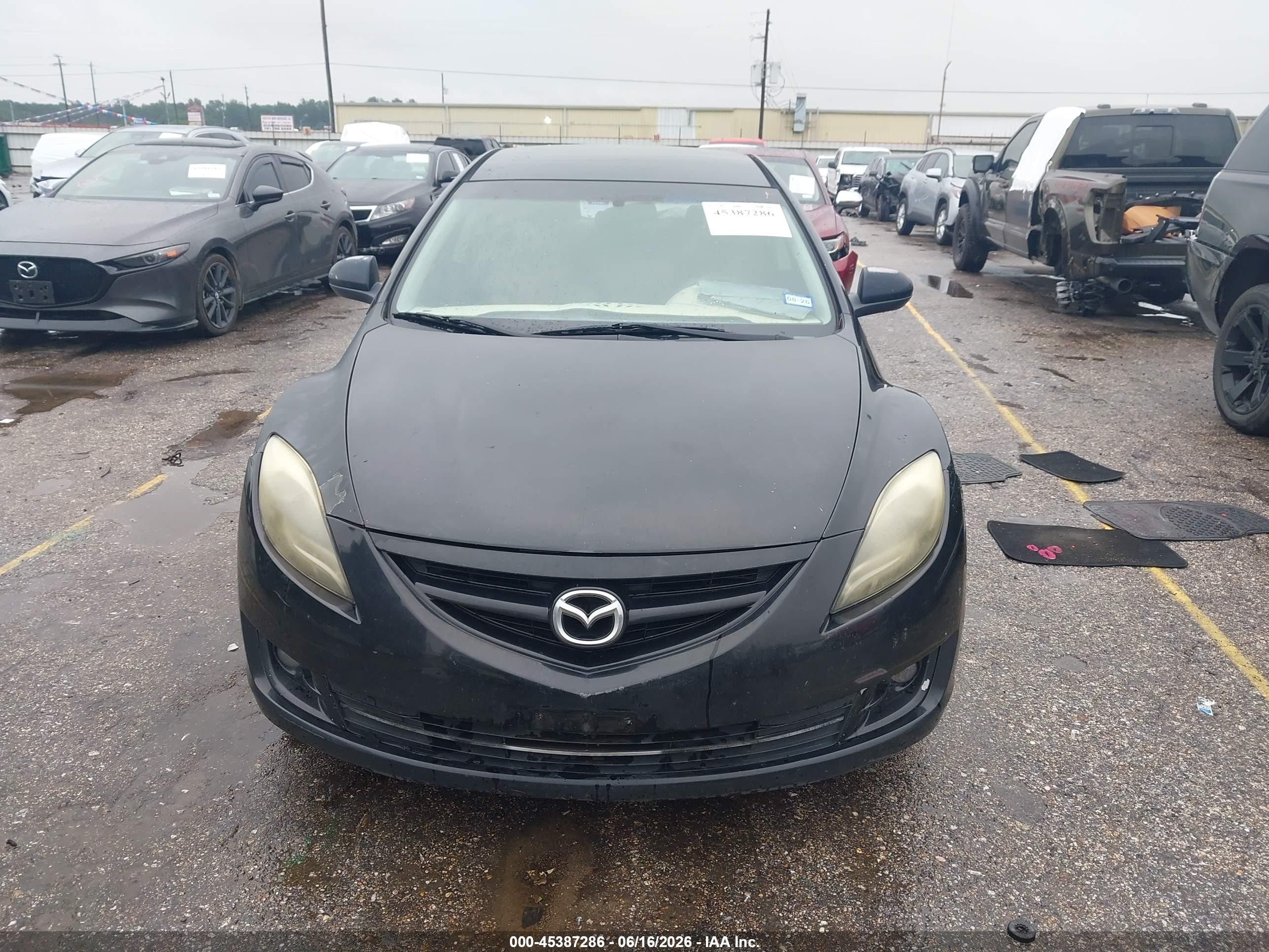 2013 Mazda Mazda6   Black vin: 1YVHZ8DH0D5M15281