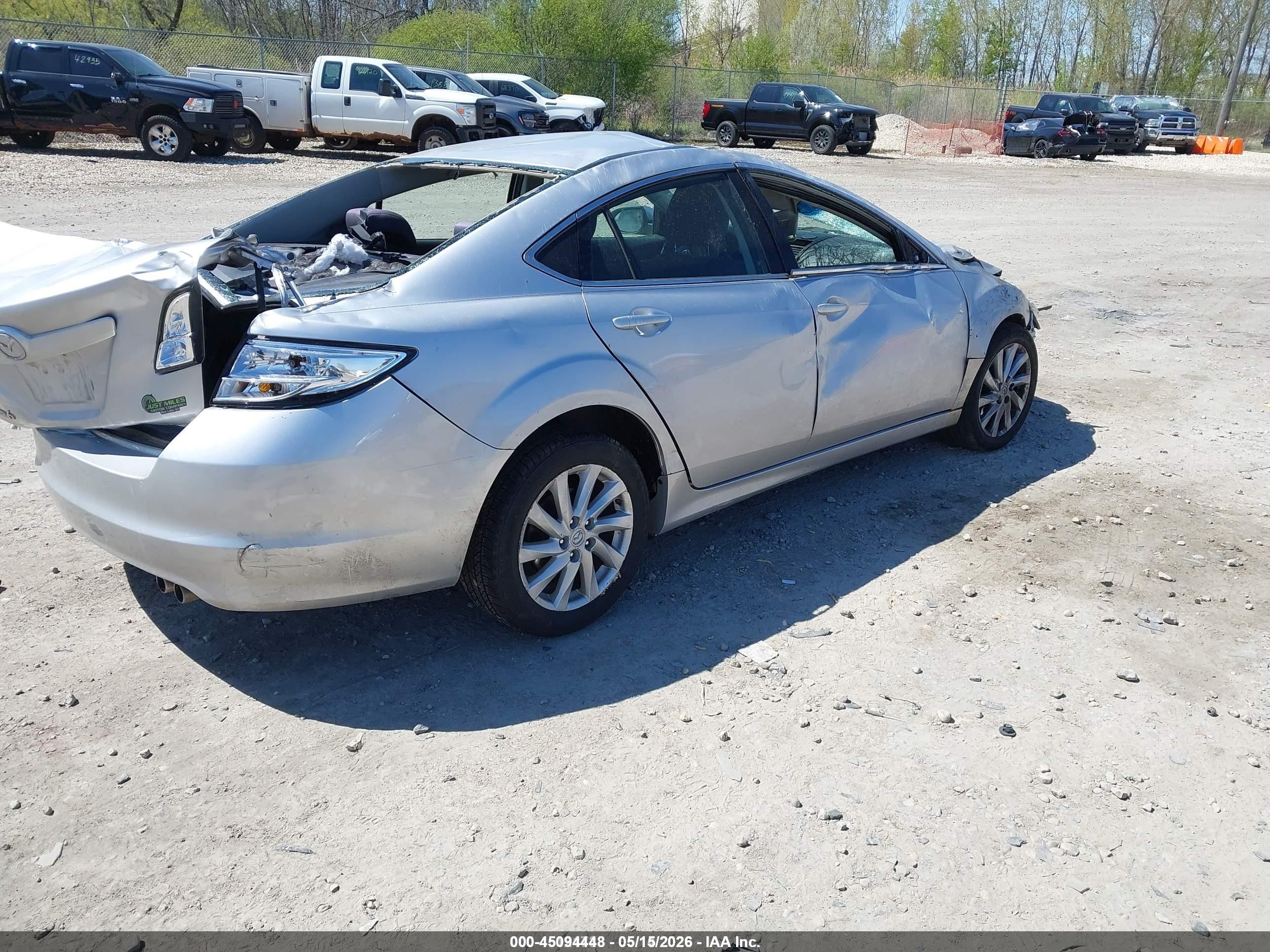 2012 Mazda Mazda6 I Touring Gray vin: 1YVHZ8DH1C5M18589