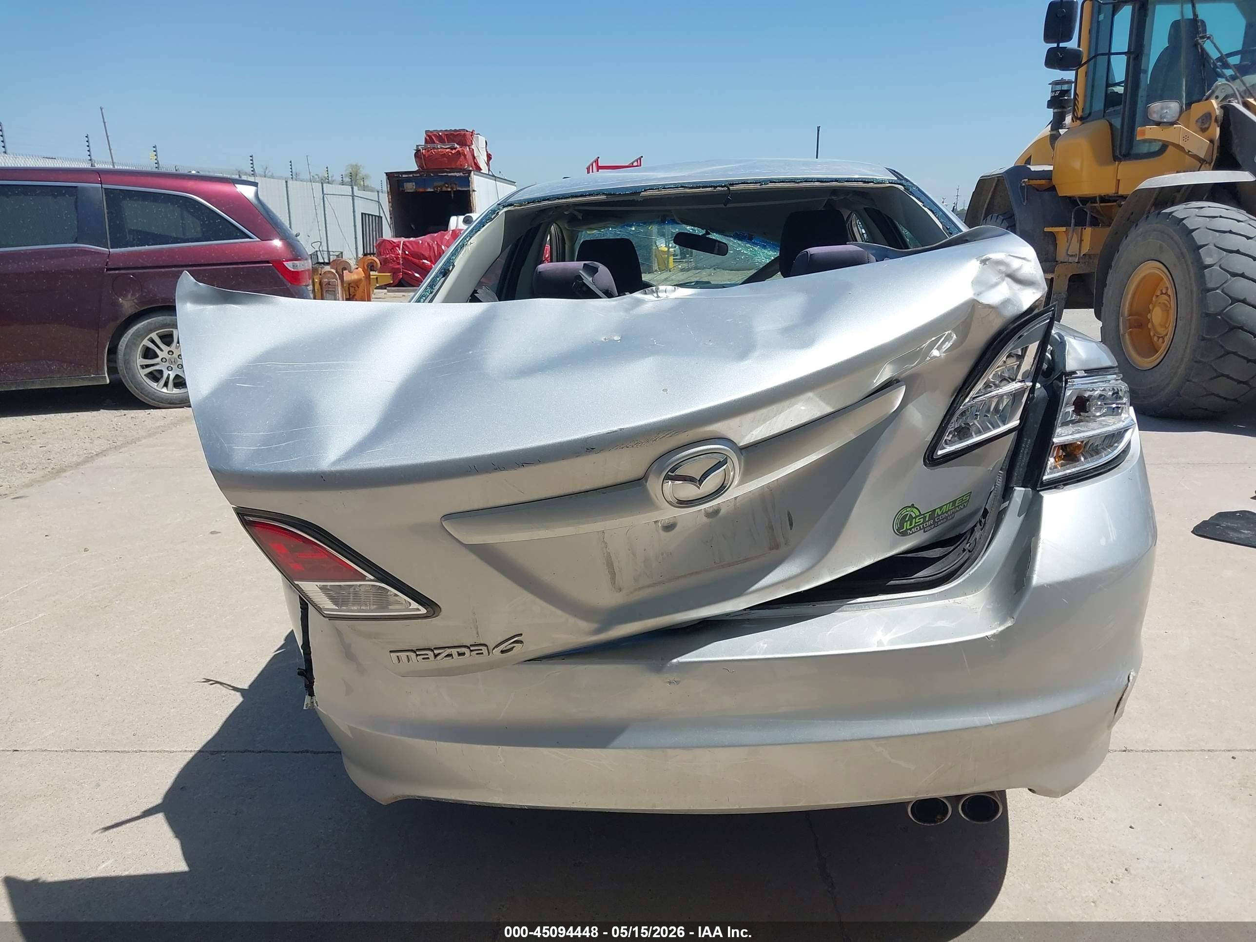 2012 Mazda Mazda6 I Touring Gray vin: 1YVHZ8DH1C5M18589