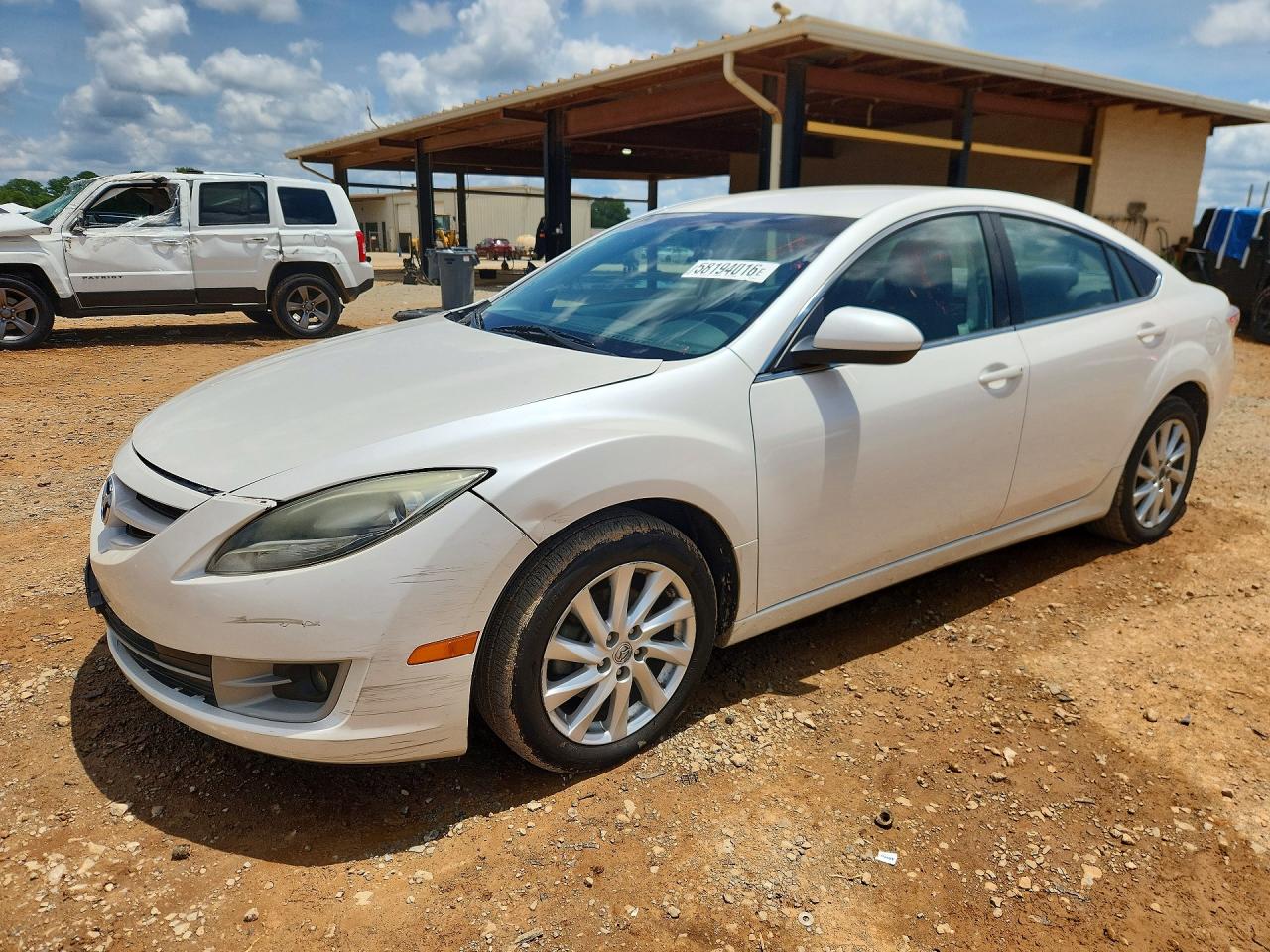 2012 Mazda 6 I White vin: 1YVHZ8DH1C5M18849