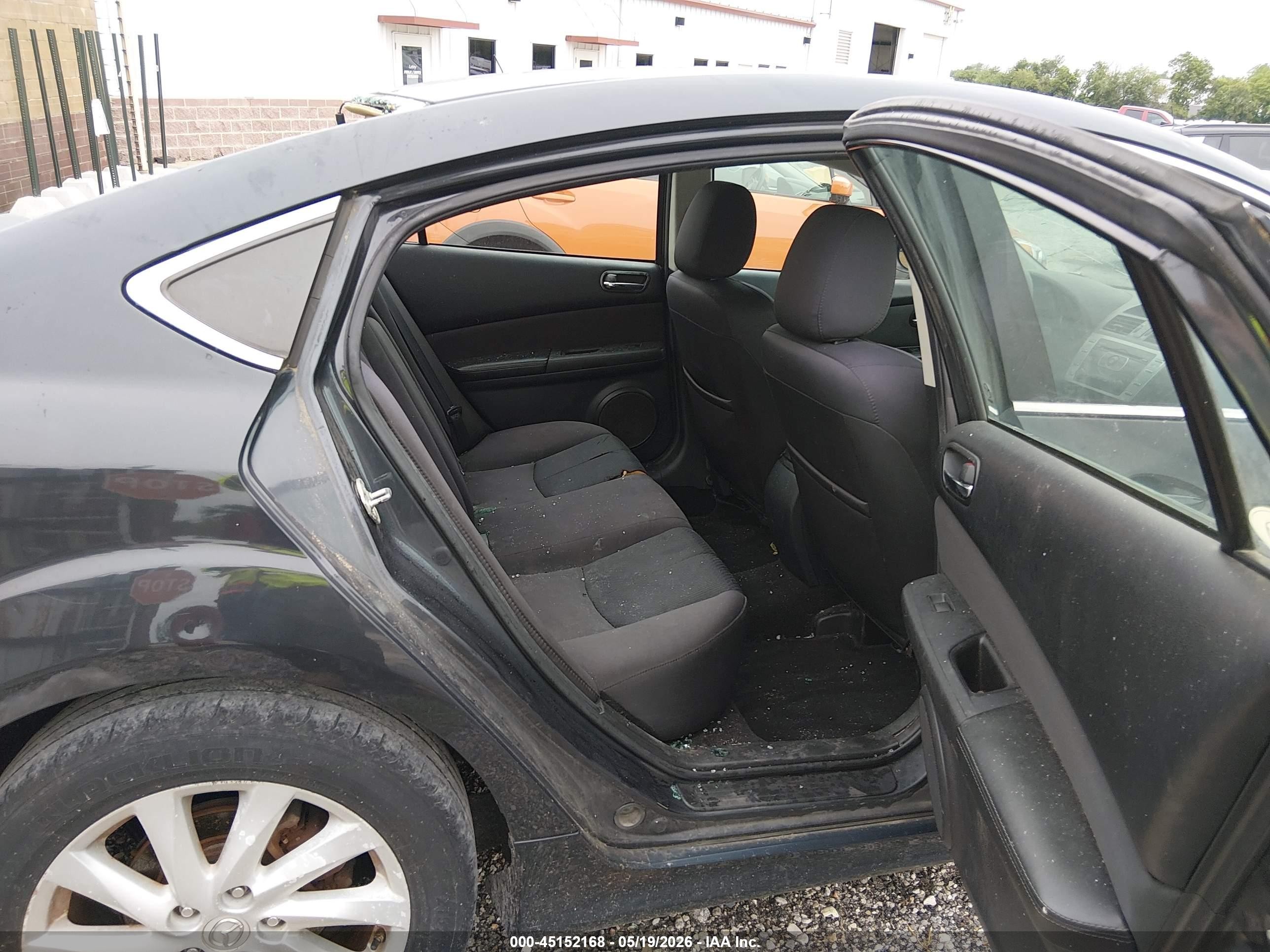 2012 Mazda Mazda6 I Touring Black vin: 1YVHZ8DH1C5M28846