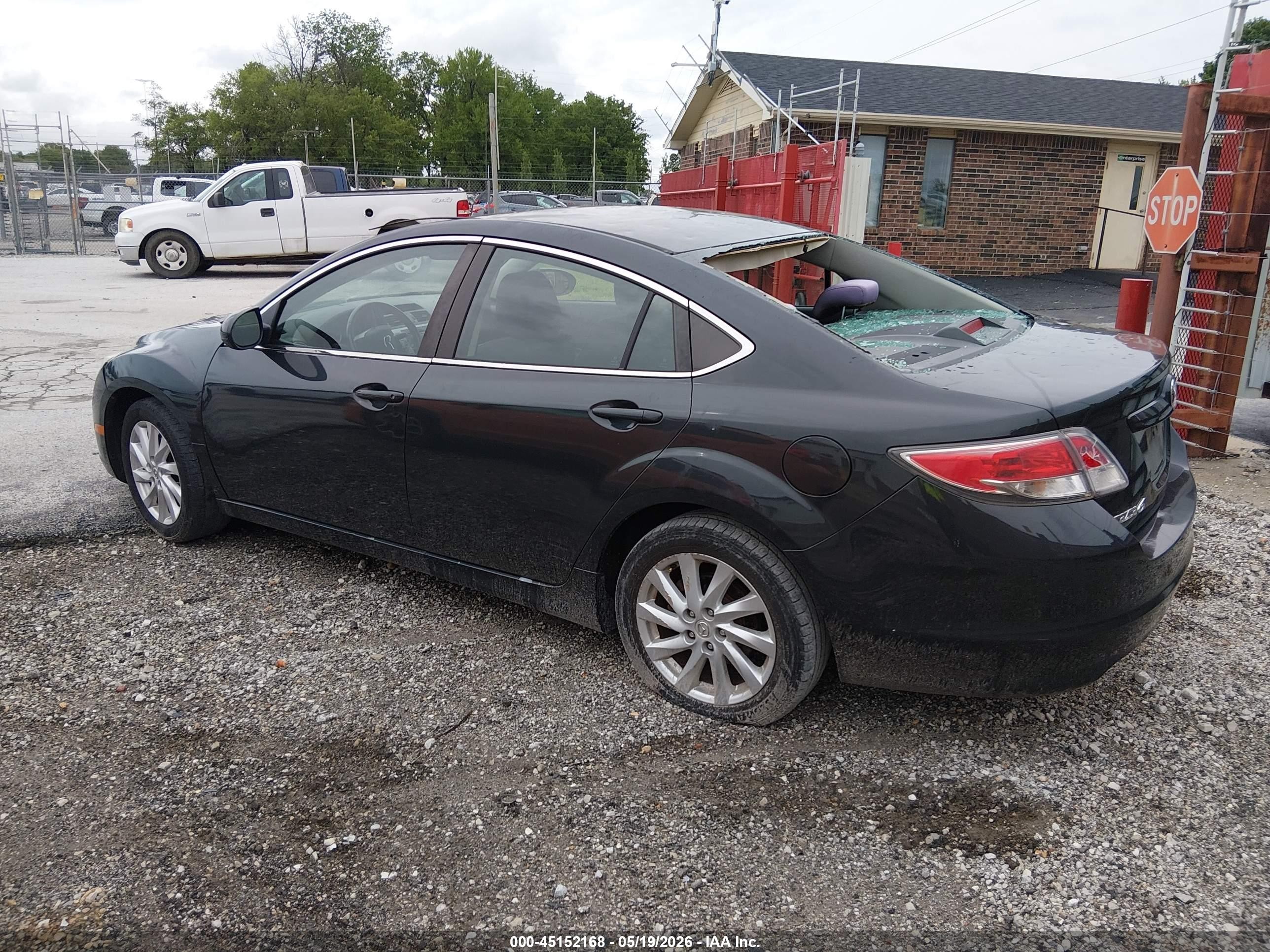 2012 Mazda Mazda6 I Touring Black vin: 1YVHZ8DH1C5M28846