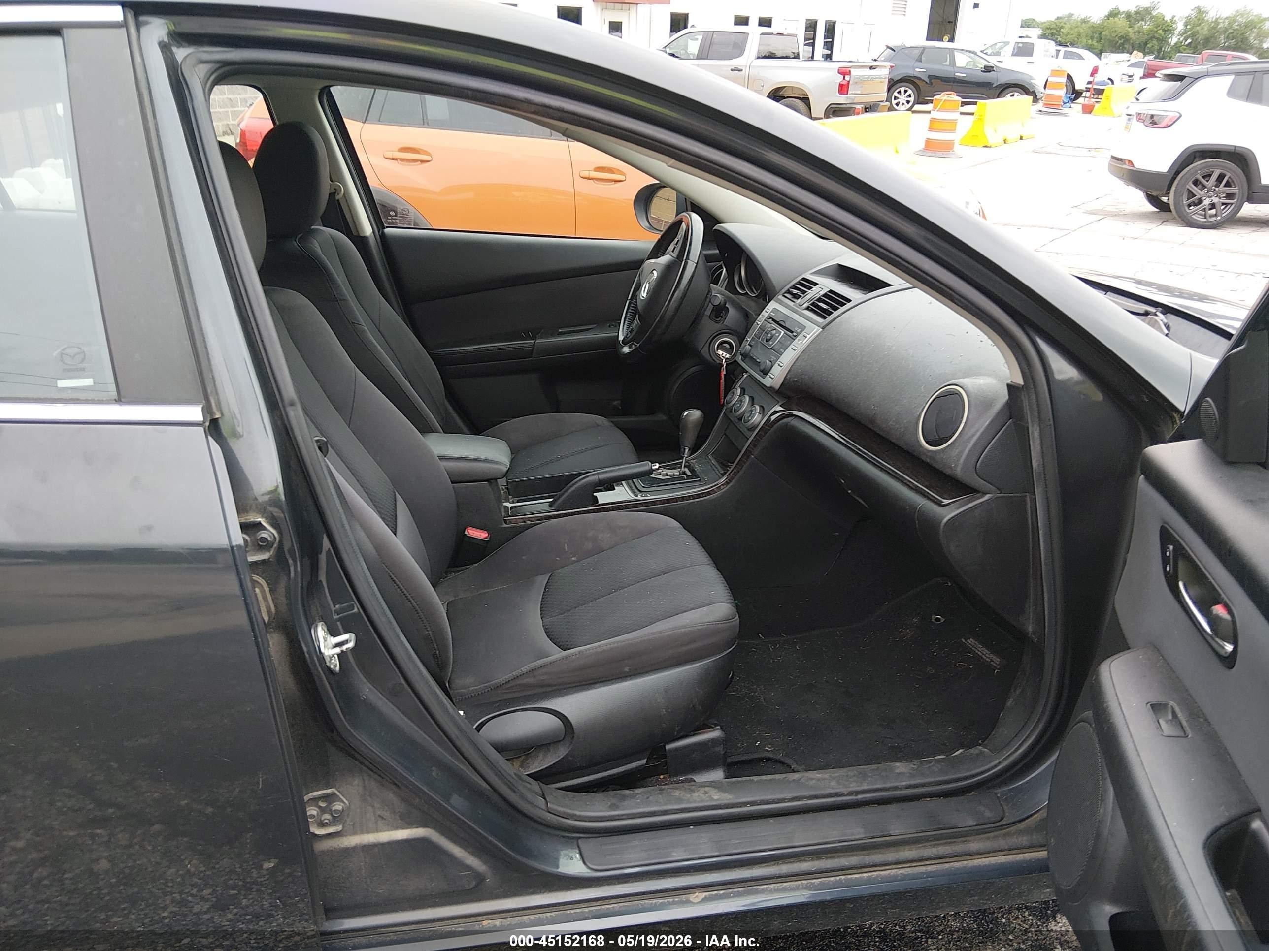 2012 Mazda Mazda6 I Touring Black vin: 1YVHZ8DH1C5M28846