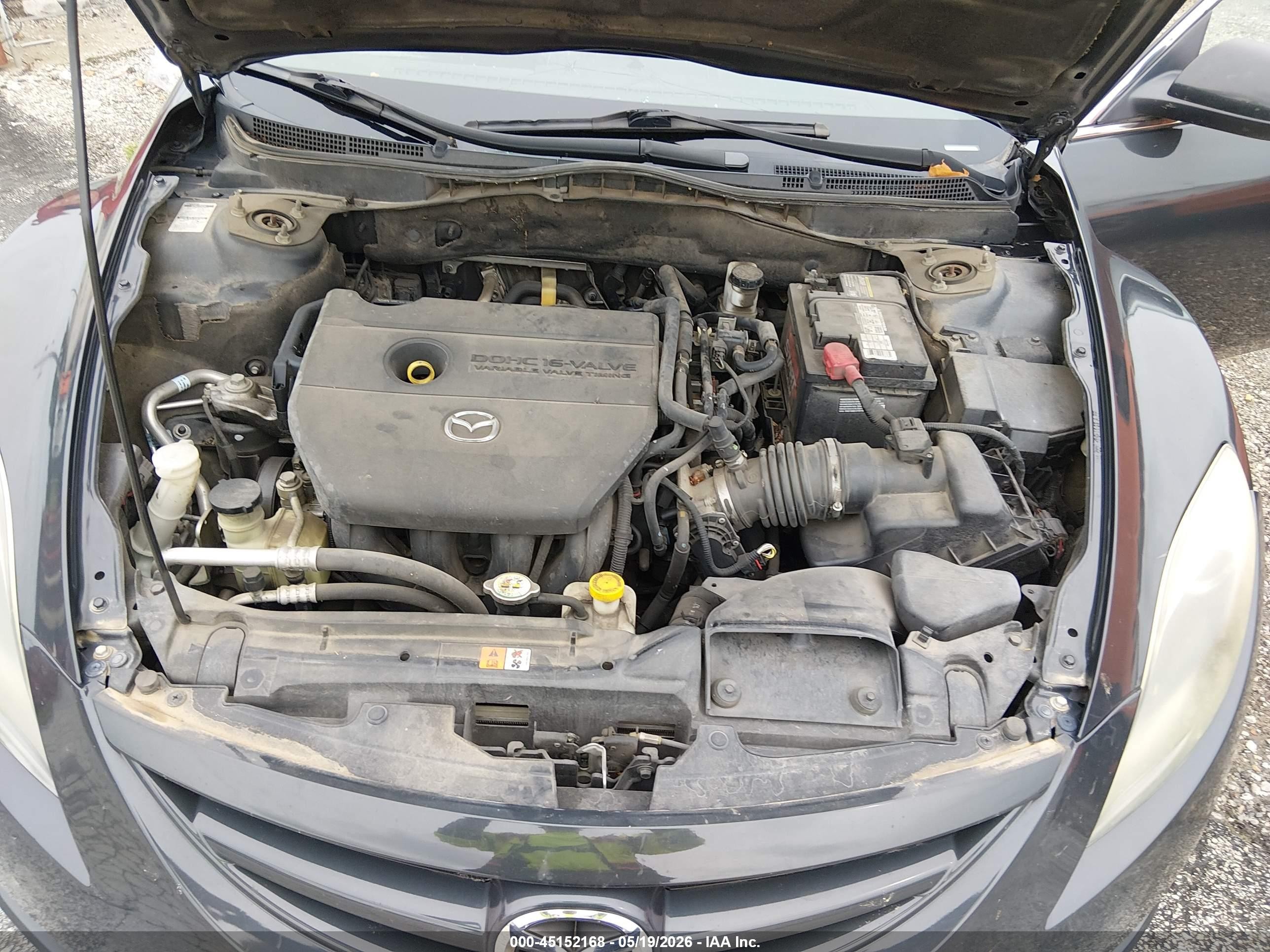 2012 Mazda Mazda6 I Touring Black vin: 1YVHZ8DH1C5M28846