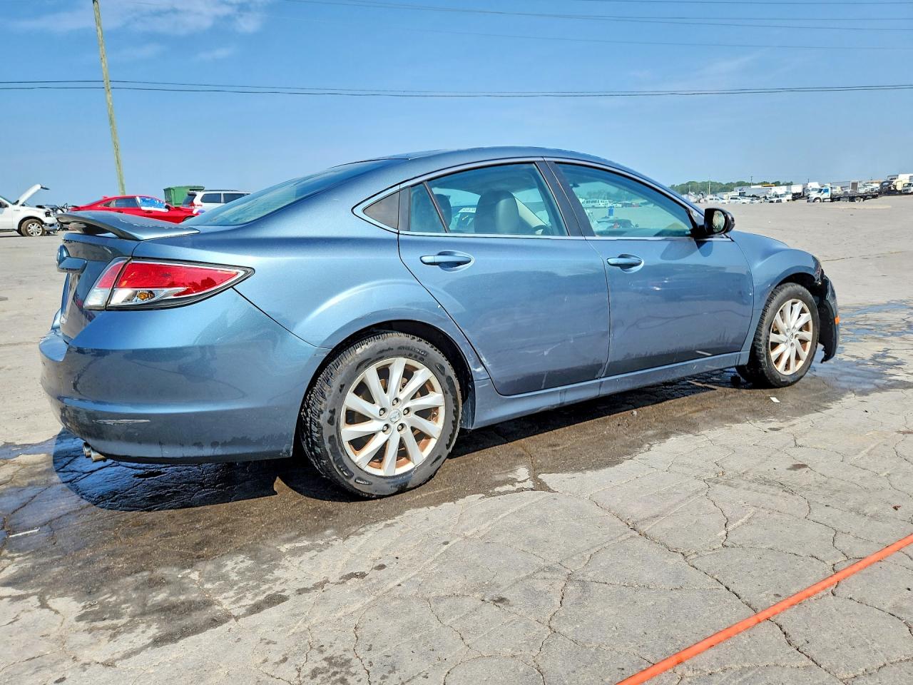 2012 Mazda 6 I Blue vin: 1YVHZ8DH1C5M34503
