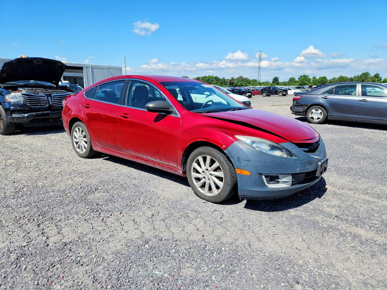 2012 Mazda 6 I Красный vin: 1YVHZ8DH1C5M43766
