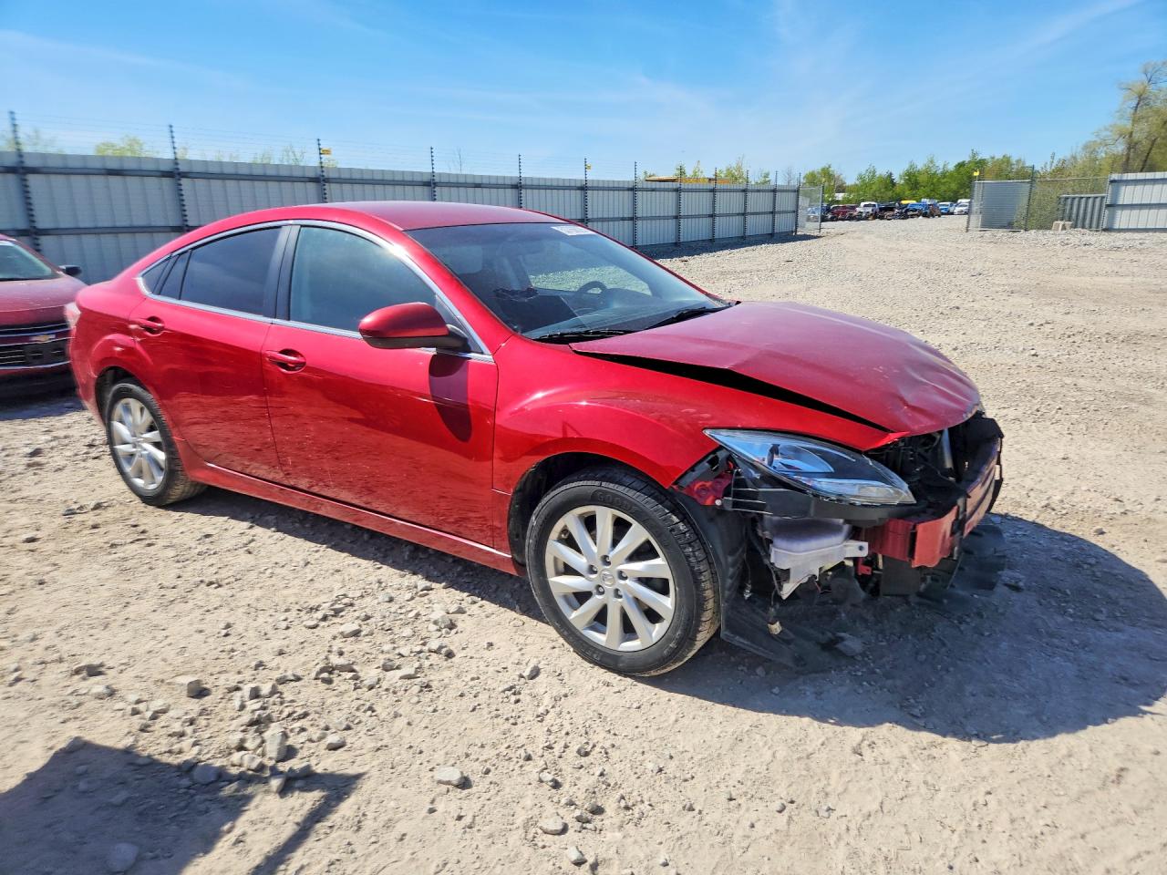 2013 Mazda 6 Touring Red vin: 1YVHZ8DH1D5M15354