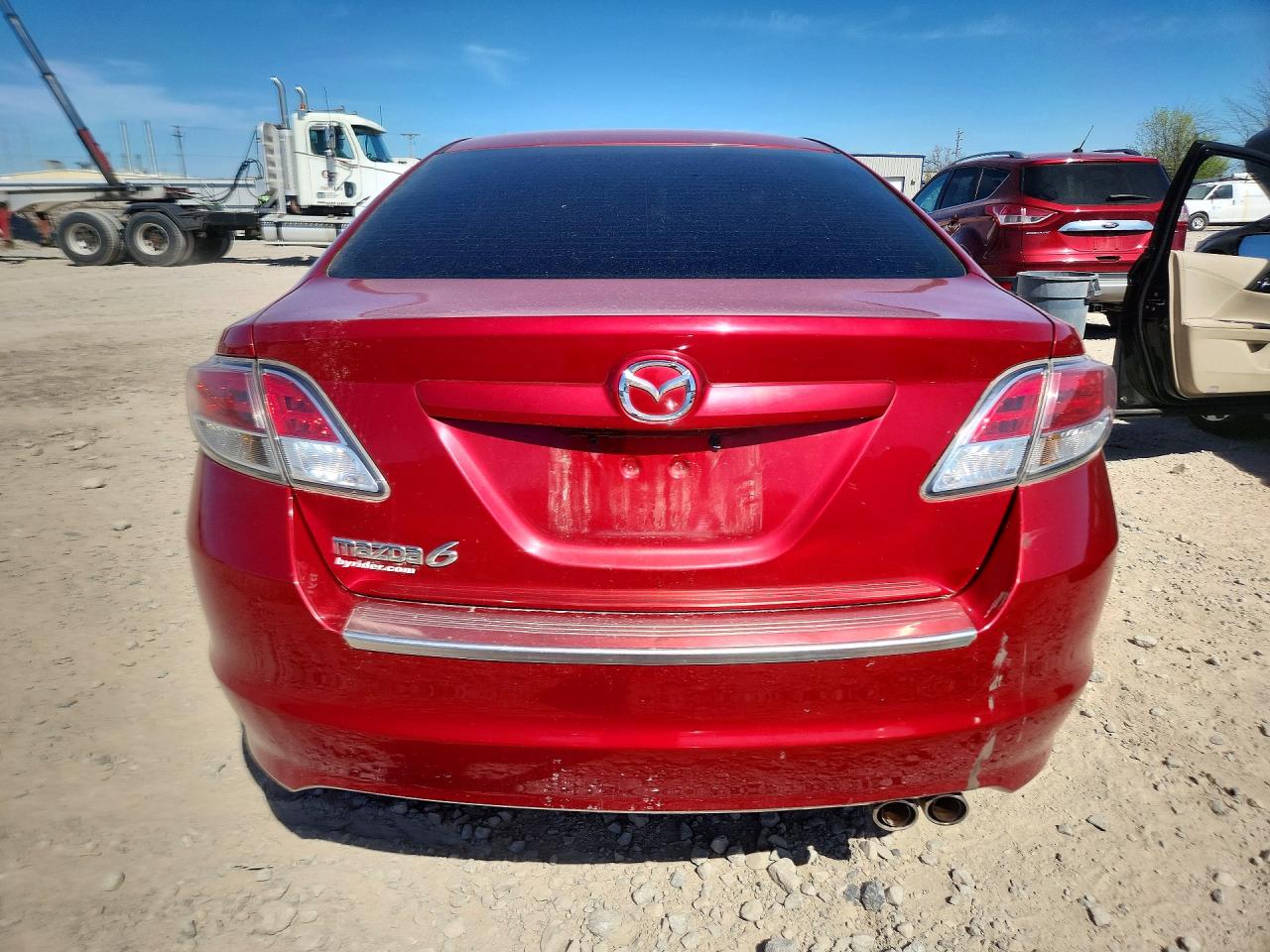 2013 Mazda 6 Touring Red vin: 1YVHZ8DH1D5M15354