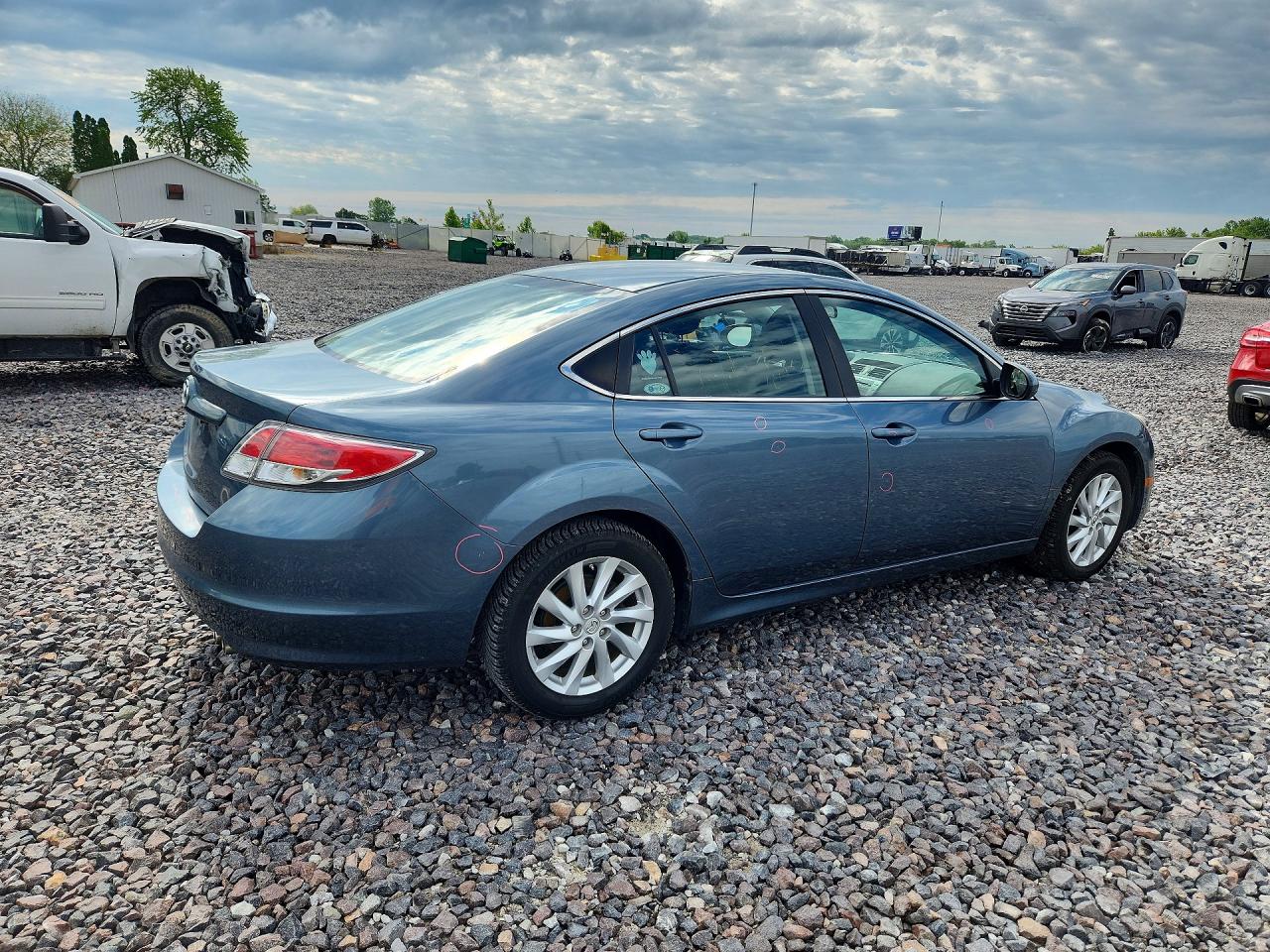 2012 Mazda 6 I Blue vin: 1YVHZ8DH2C5M08864
