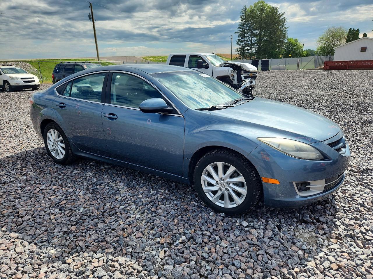 2012 Mazda 6 I Blue vin: 1YVHZ8DH2C5M08864