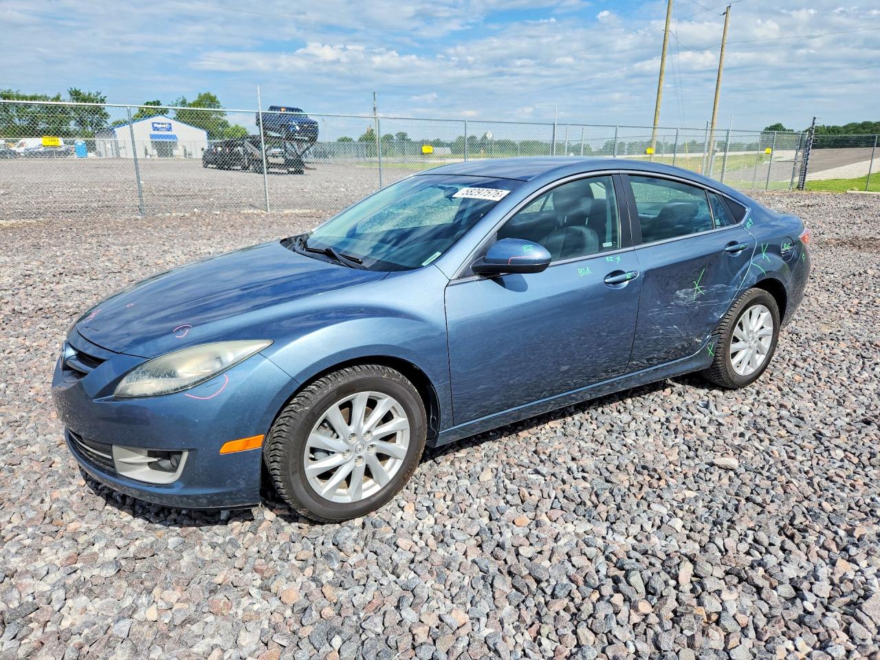 2012 Mazda 6 I Blue vin: 1YVHZ8DH2C5M08864