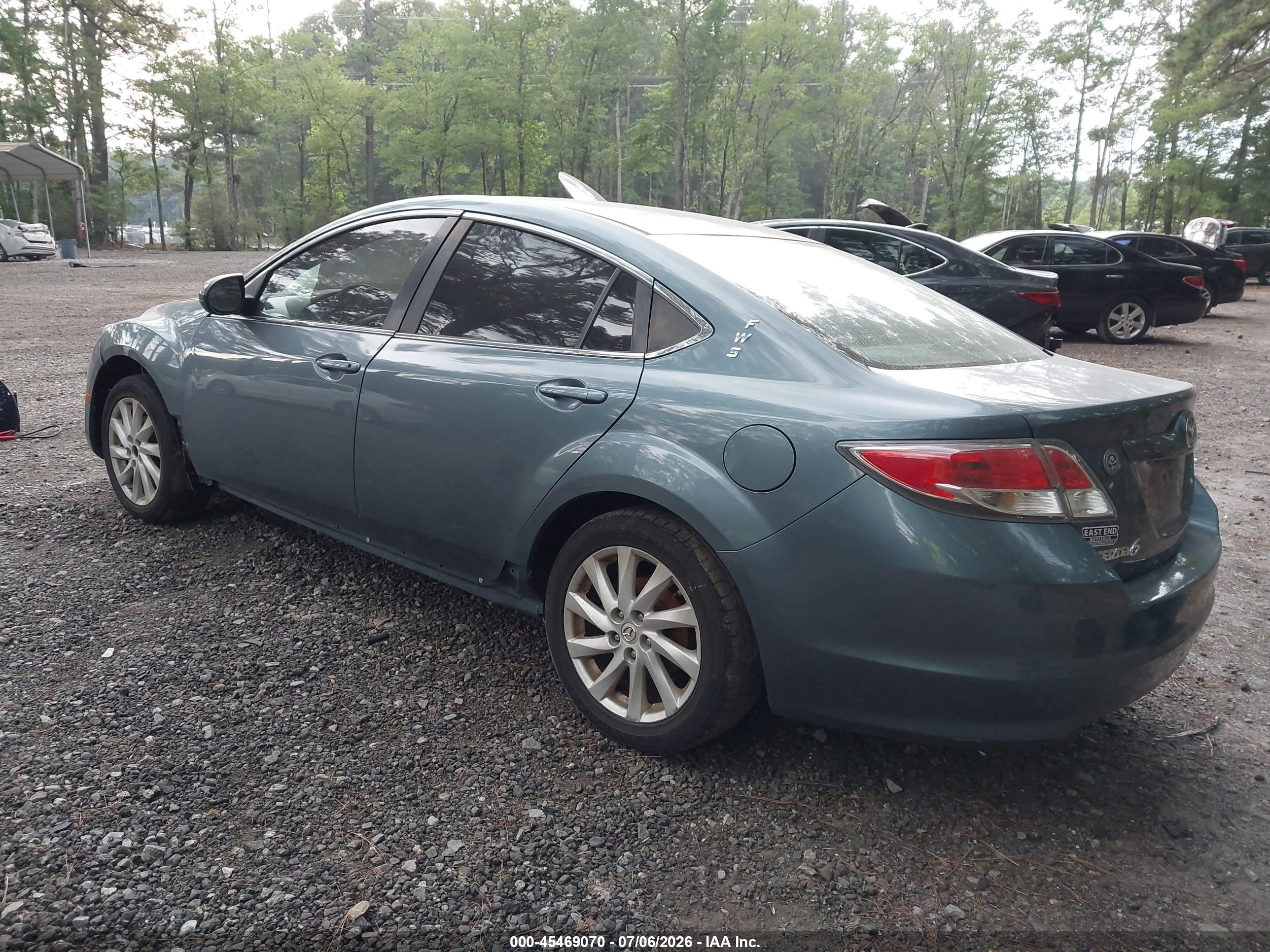 2012 Mazda Mazda6 I Touring Turquoise vin: 1YVHZ8DH2C5M22036