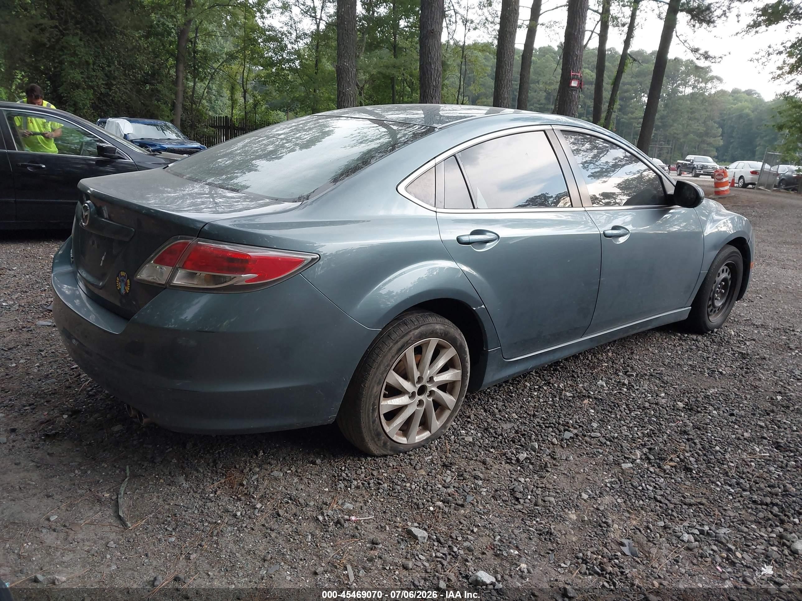 2012 Mazda Mazda6 I Touring Turquoise vin: 1YVHZ8DH2C5M22036