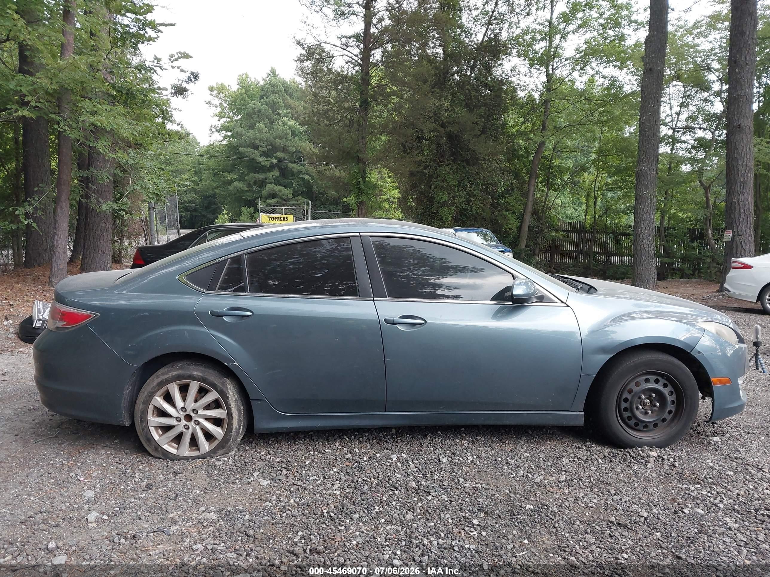 2012 Mazda Mazda6 I Touring Turquoise vin: 1YVHZ8DH2C5M22036