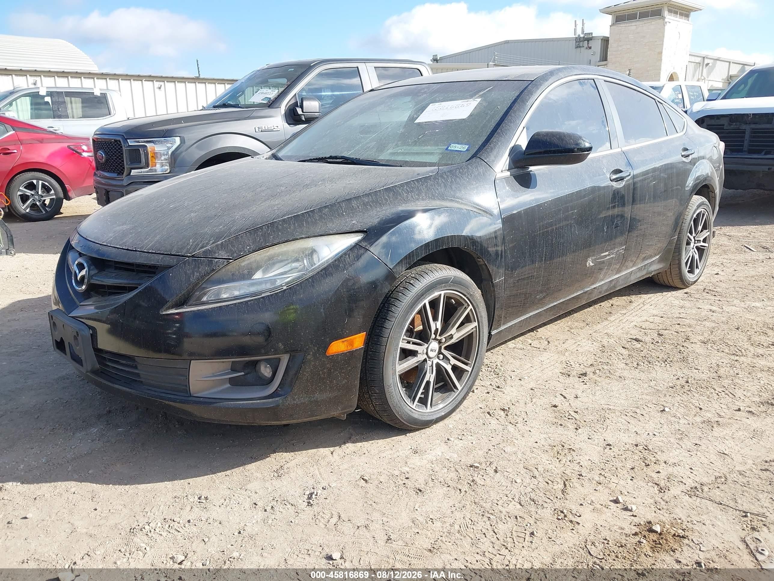 2012 Mazda Mazda6 I Touring Black vin: 1YVHZ8DH2C5M22814