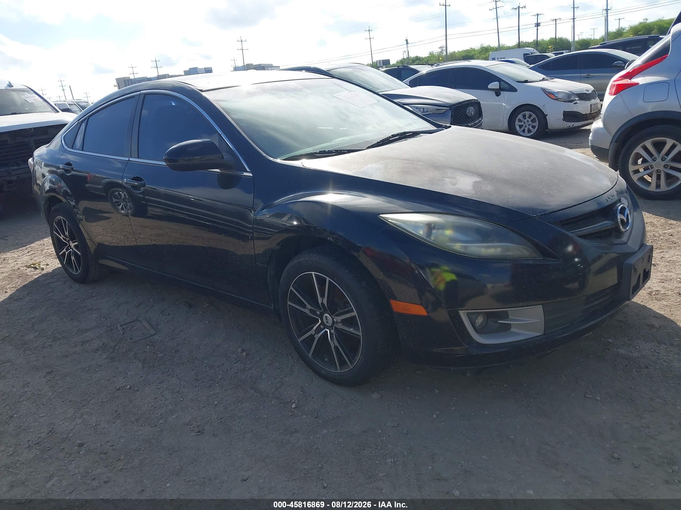 2012 Mazda Mazda6 I Touring Black vin: 1YVHZ8DH2C5M22814