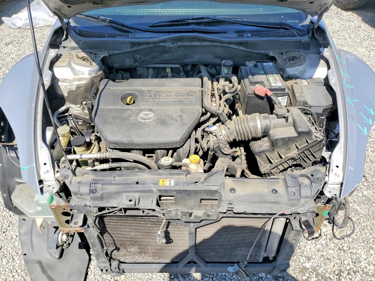 2012 Mazda 6 I Silver vin: 1YVHZ8DH2C5M27334