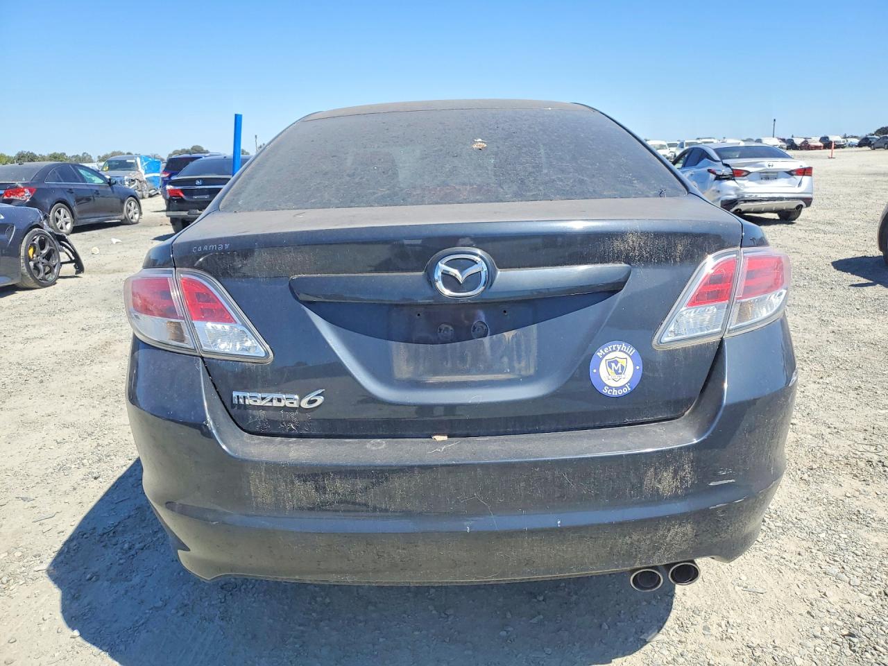 2012 Mazda 6 I Черный vin: 1YVHZ8DH3C5M17539