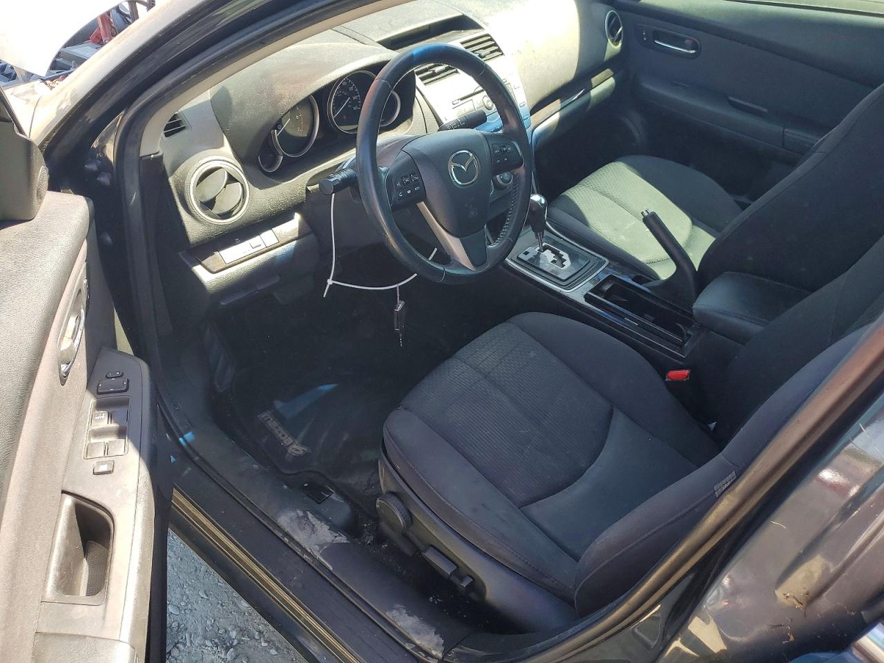 2012 Mazda 6 I Черный vin: 1YVHZ8DH3C5M17539