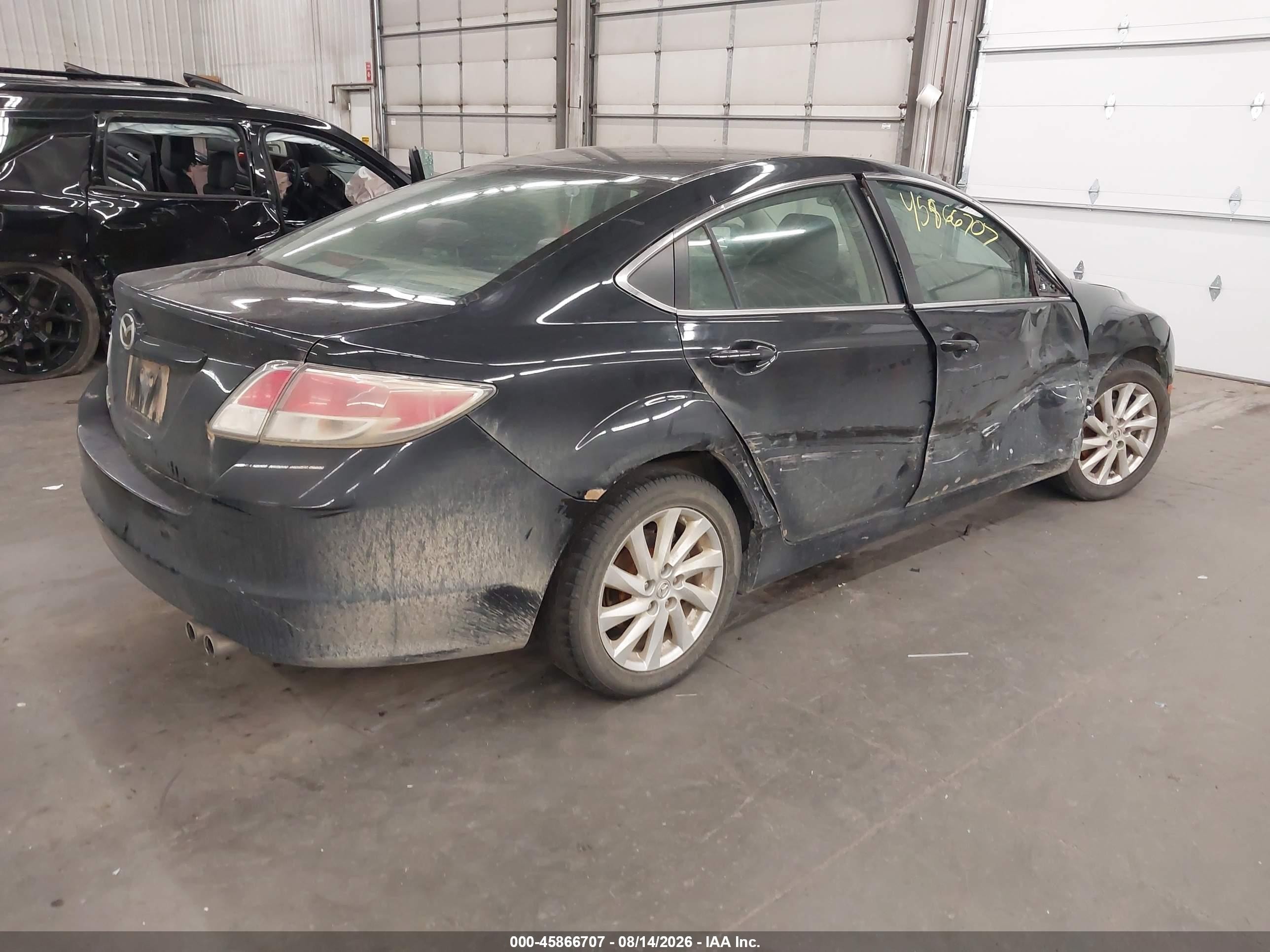 2012 Mazda Mazda6 I Touring Black vin: 1YVHZ8DH3C5M22725