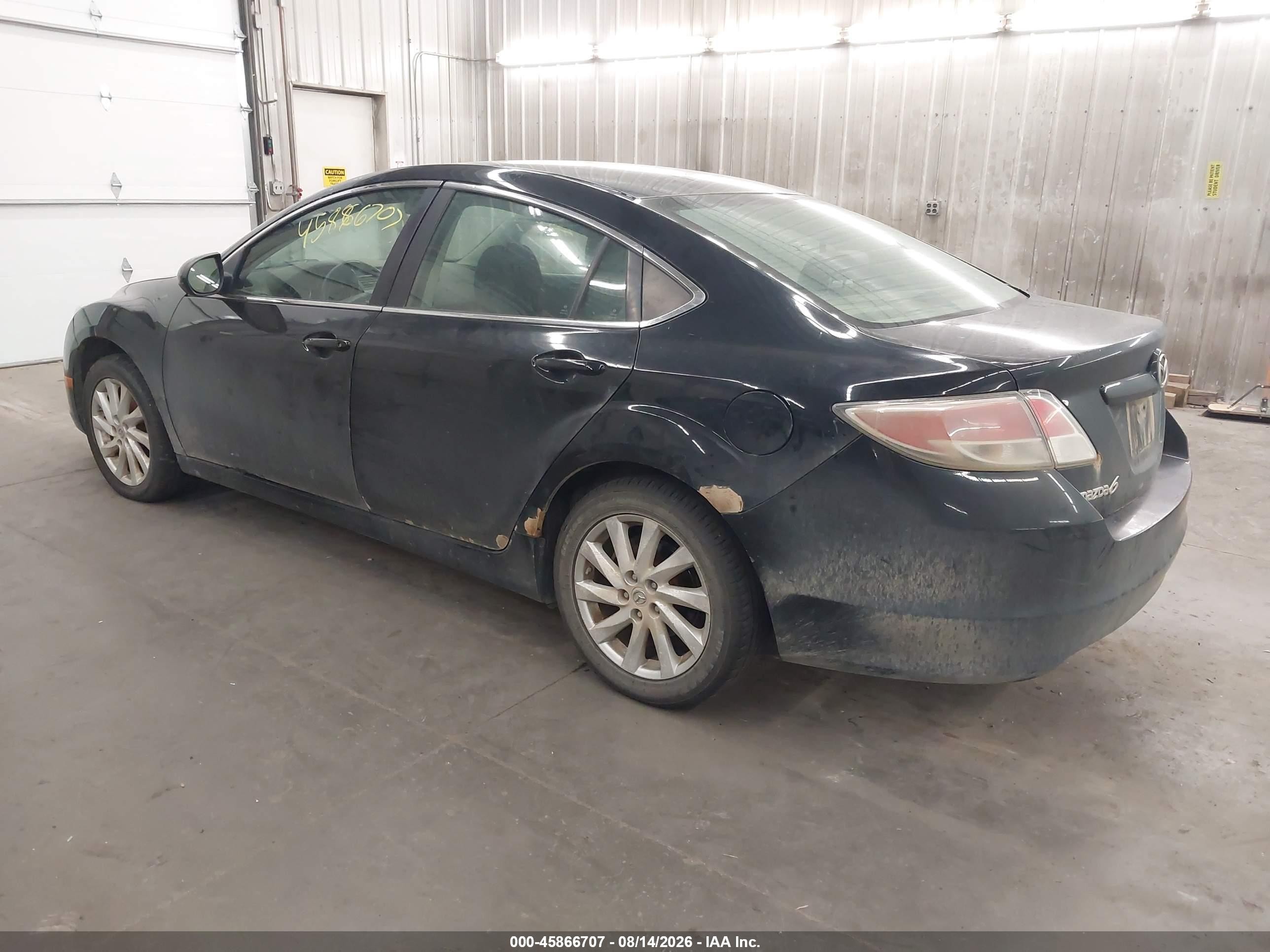 2012 Mazda Mazda6 I Touring Black vin: 1YVHZ8DH3C5M22725