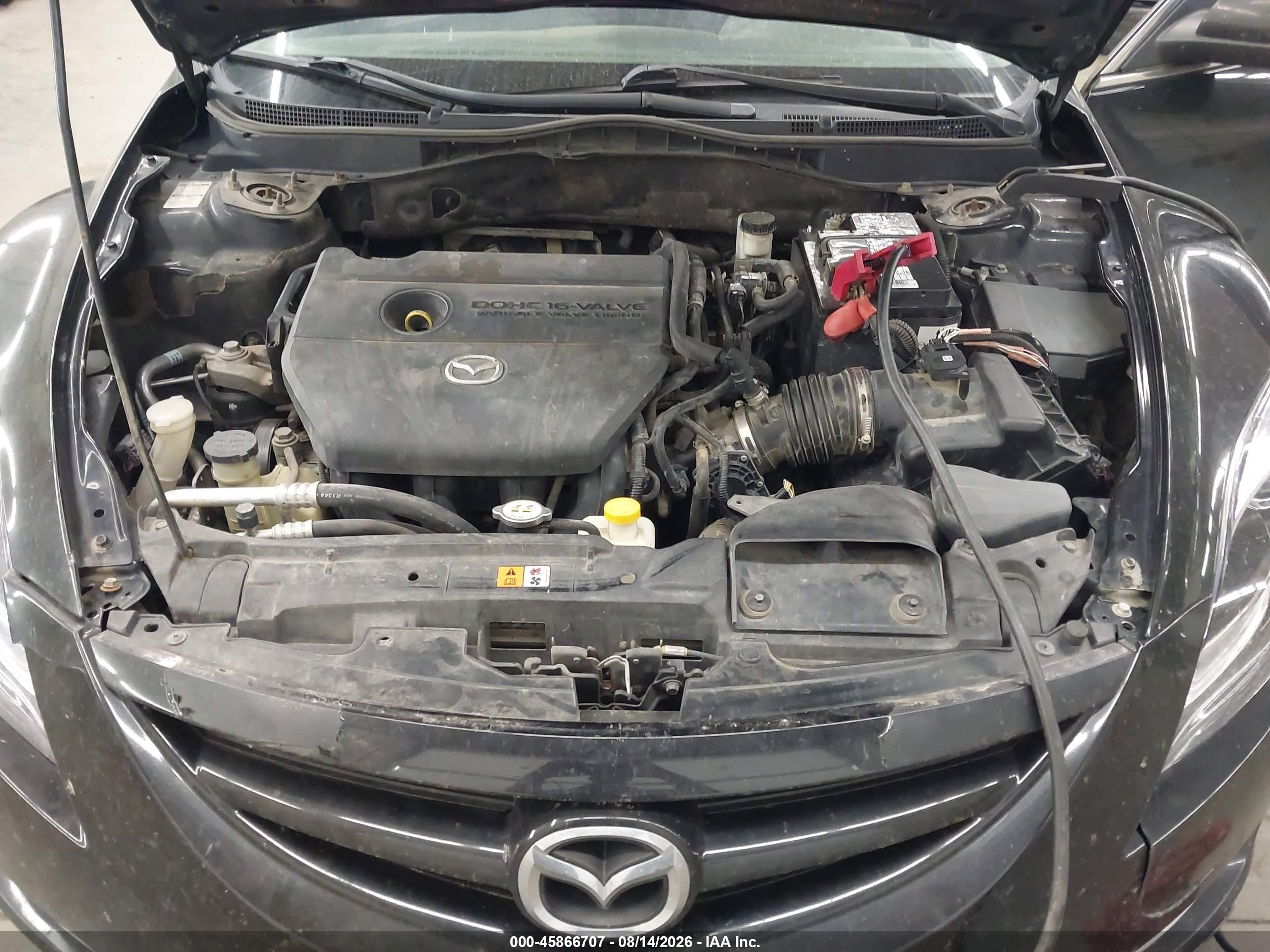 2012 Mazda Mazda6 I Touring Black vin: 1YVHZ8DH3C5M22725
