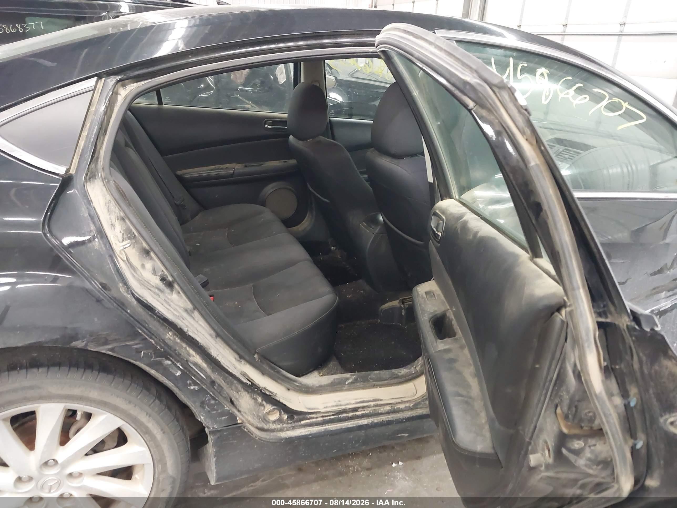 2012 Mazda Mazda6 I Touring Black vin: 1YVHZ8DH3C5M22725
