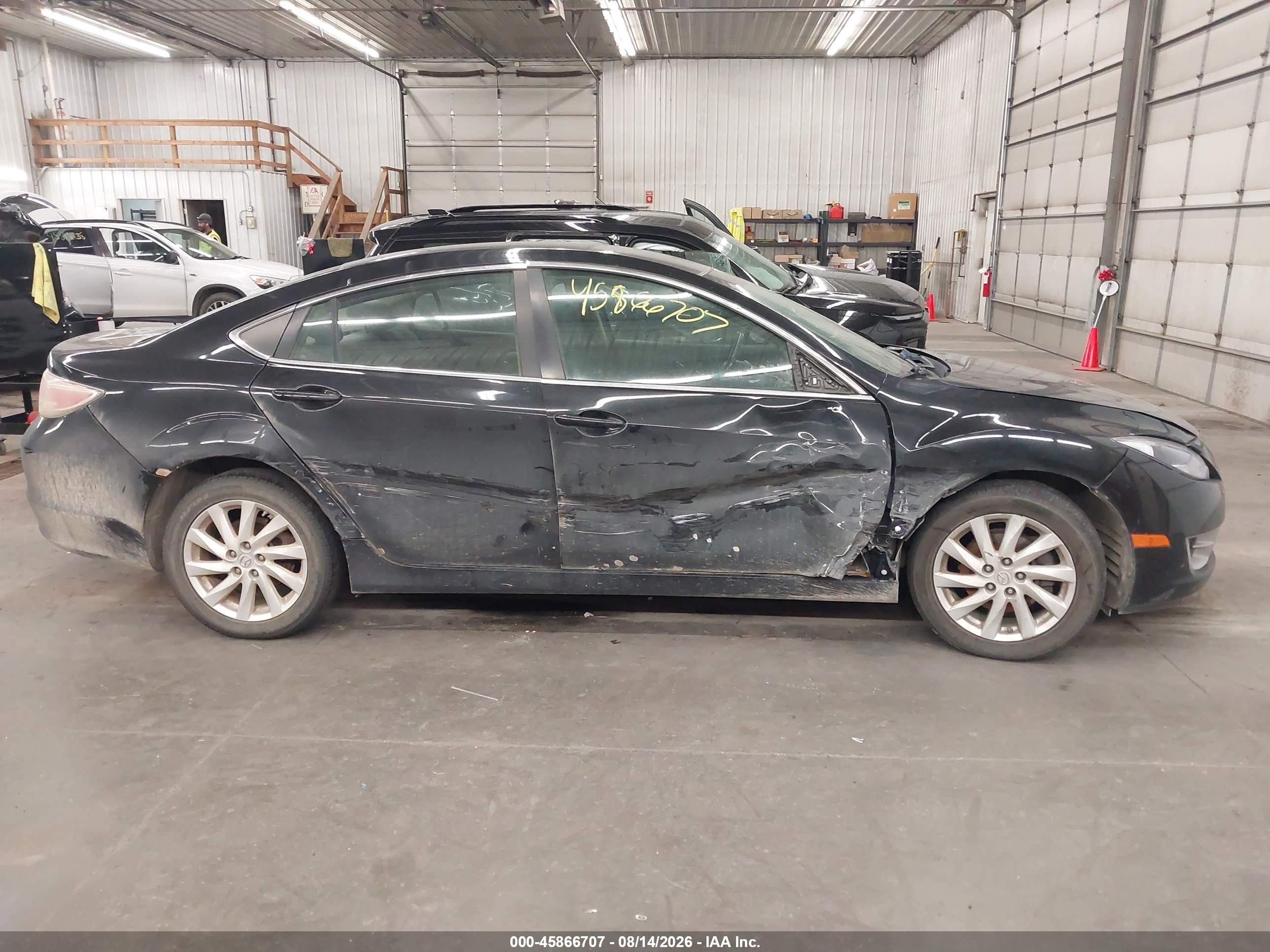 2012 Mazda Mazda6 I Touring Black vin: 1YVHZ8DH3C5M22725