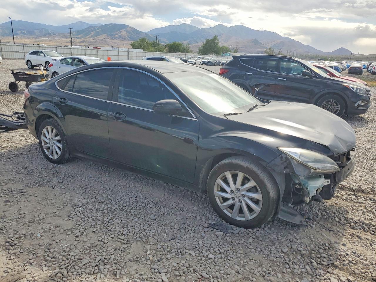 2012 Mazda 6 I Black vin: 1YVHZ8DH3C5M32655