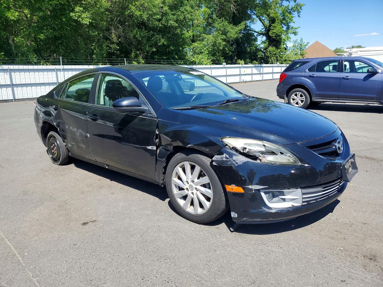 2012 Mazda 6 I Черный vin: 1YVHZ8DH3C5M39976
