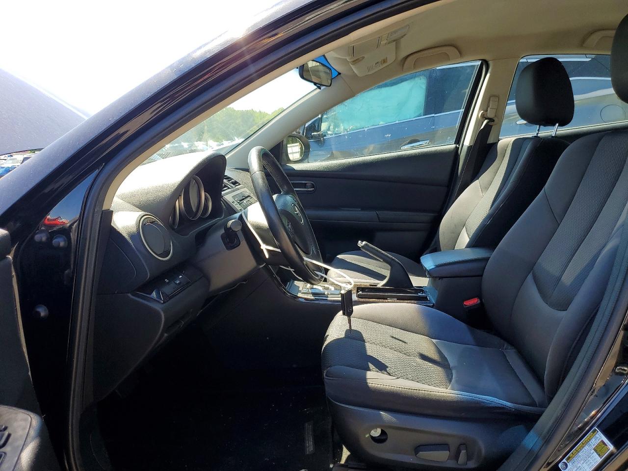 2012 Mazda 6 I Черный vin: 1YVHZ8DH3C5M39976