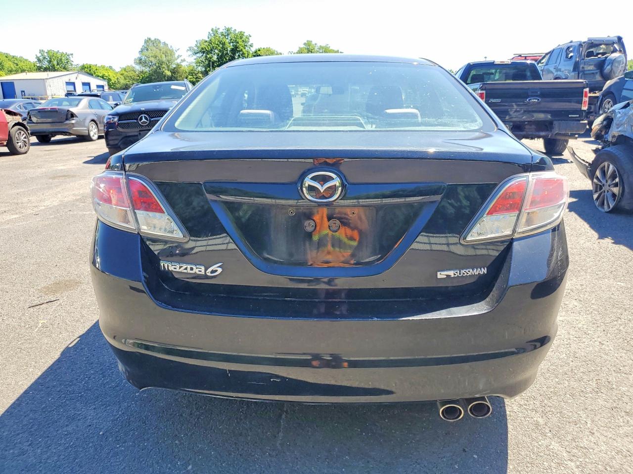 2012 Mazda 6 I Черный vin: 1YVHZ8DH3C5M39976