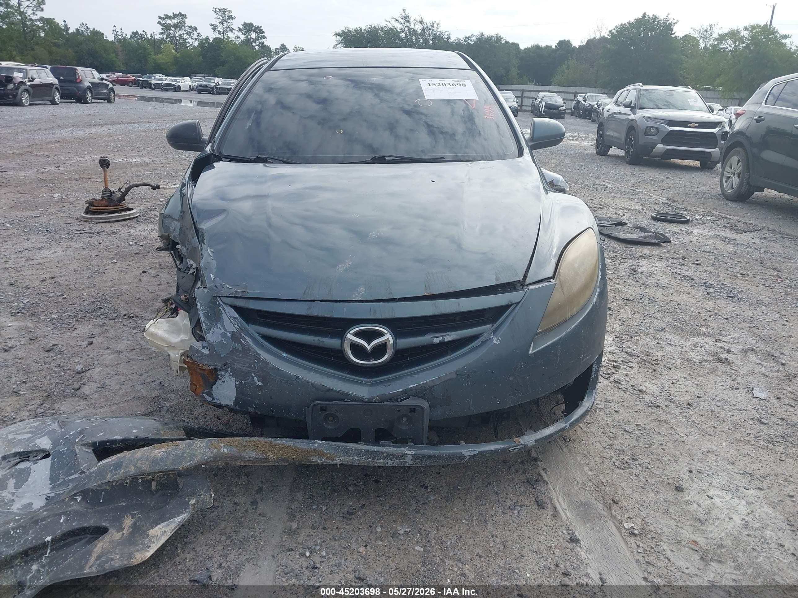 2012 Mazda Mazda6 I Touring Blue vin: 1YVHZ8DH3C5M41243