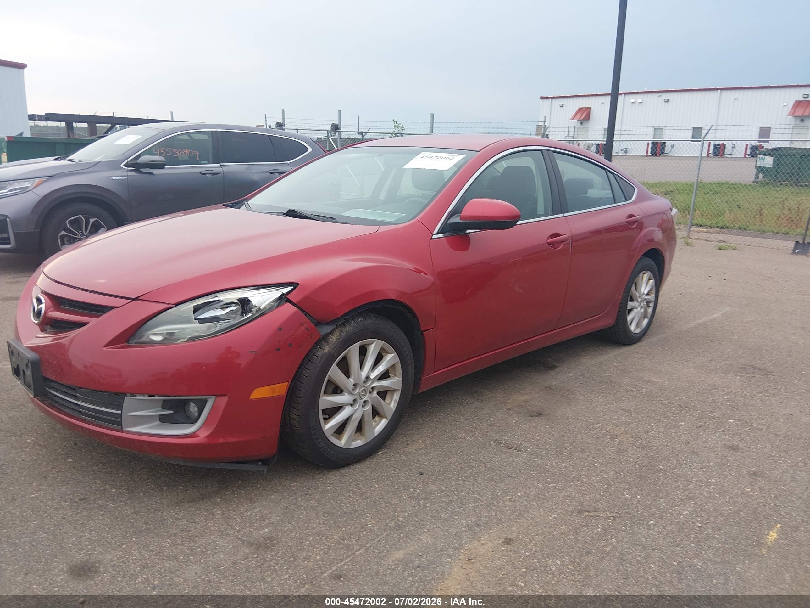 2013 Mazda Mazda6 I Touring Red vin: 1YVHZ8DH3D5M07370