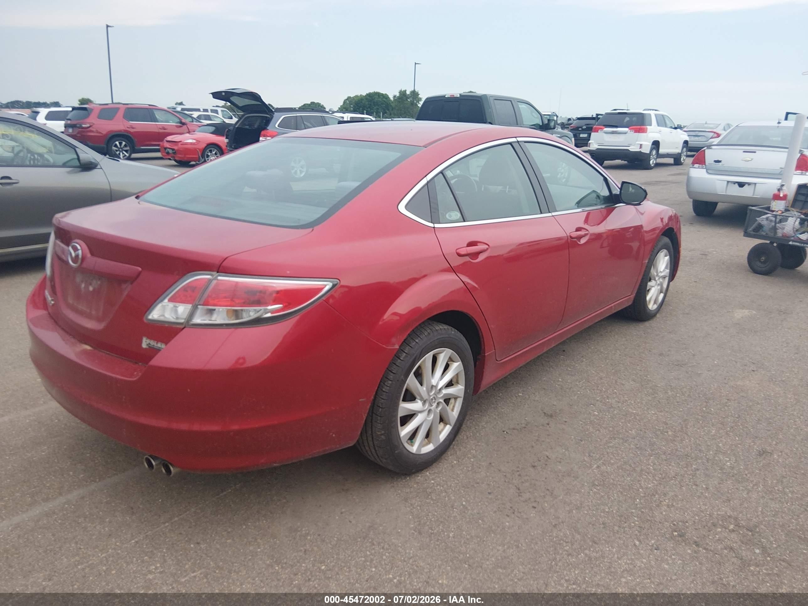 2013 Mazda Mazda6 I Touring Red vin: 1YVHZ8DH3D5M07370